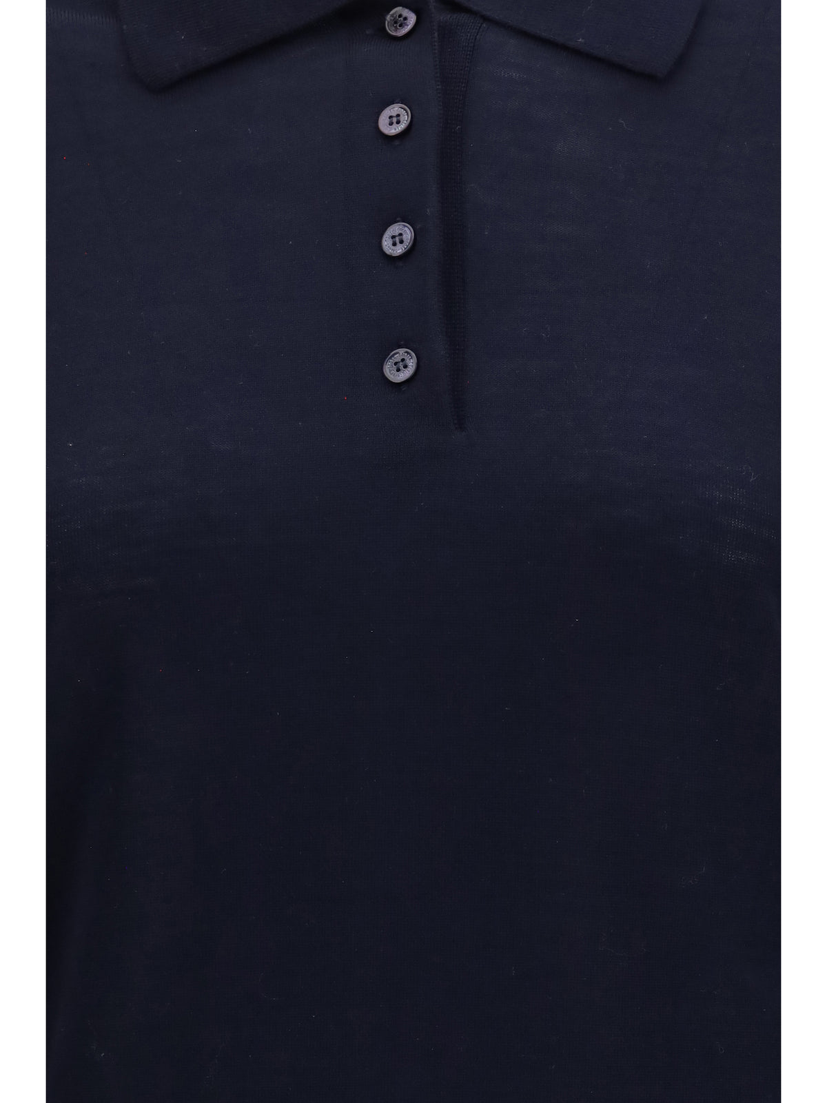 Golden Goose Long sleeve merino wool Polo - Navy
