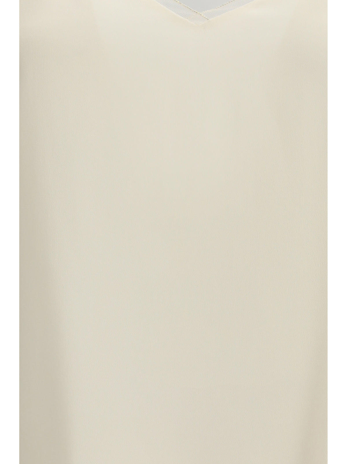 Fabiana Filippi Filo diamante spaghetti strap Top - Burro