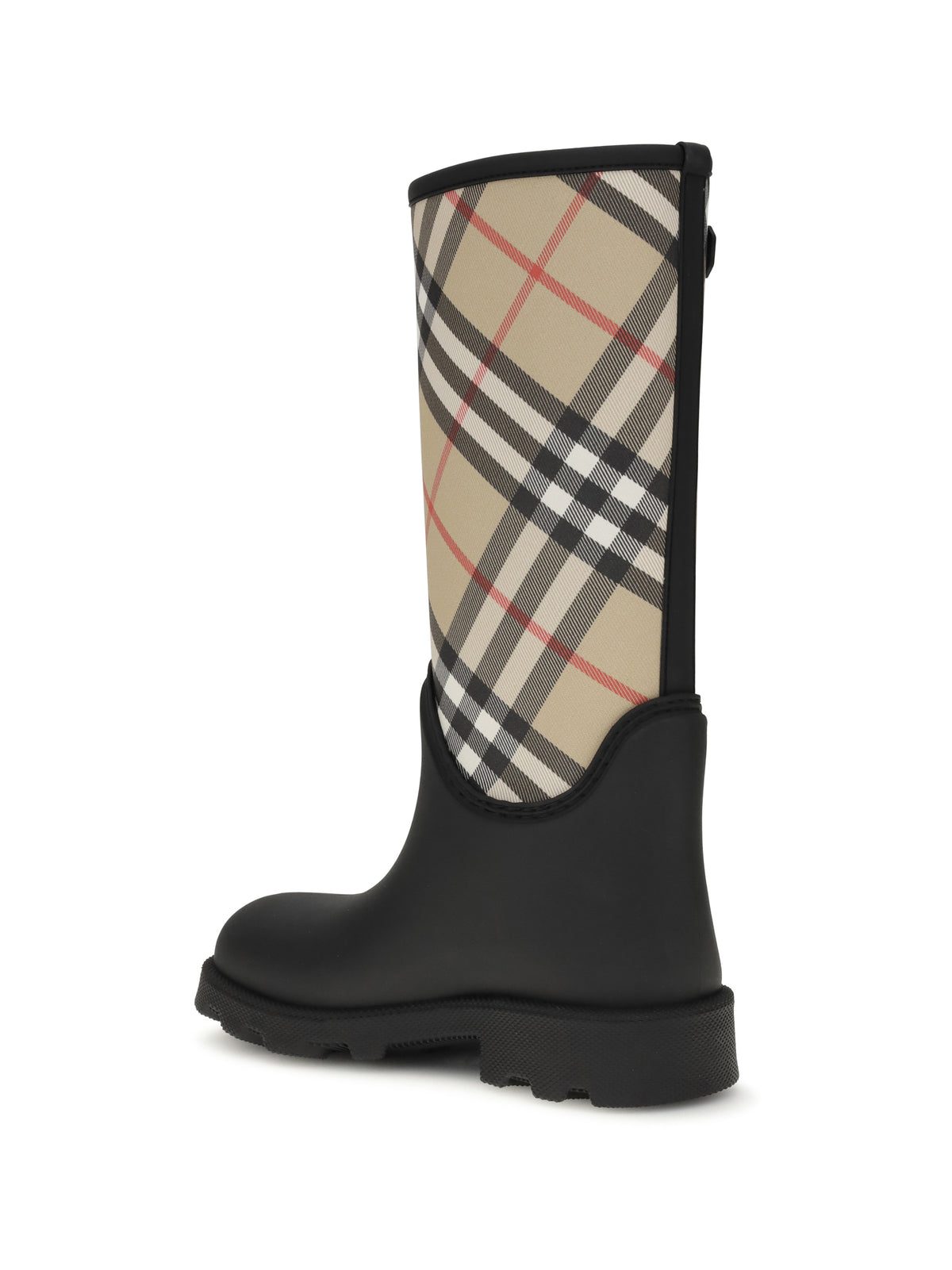 Burberry Marsh Stamp Rubber High Boots - Black