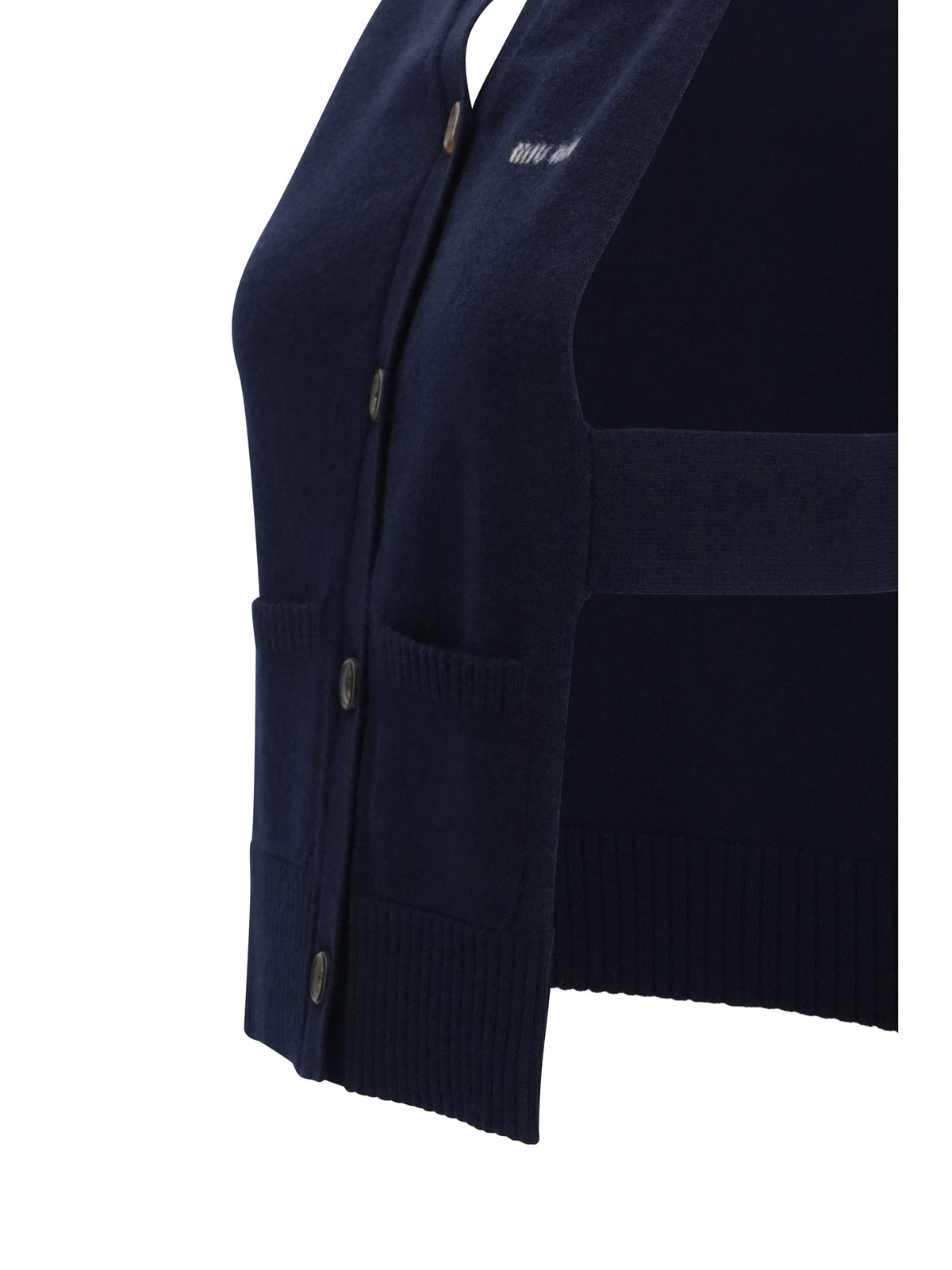 Miu Miu Cashmere cardigan Vest - Bleu