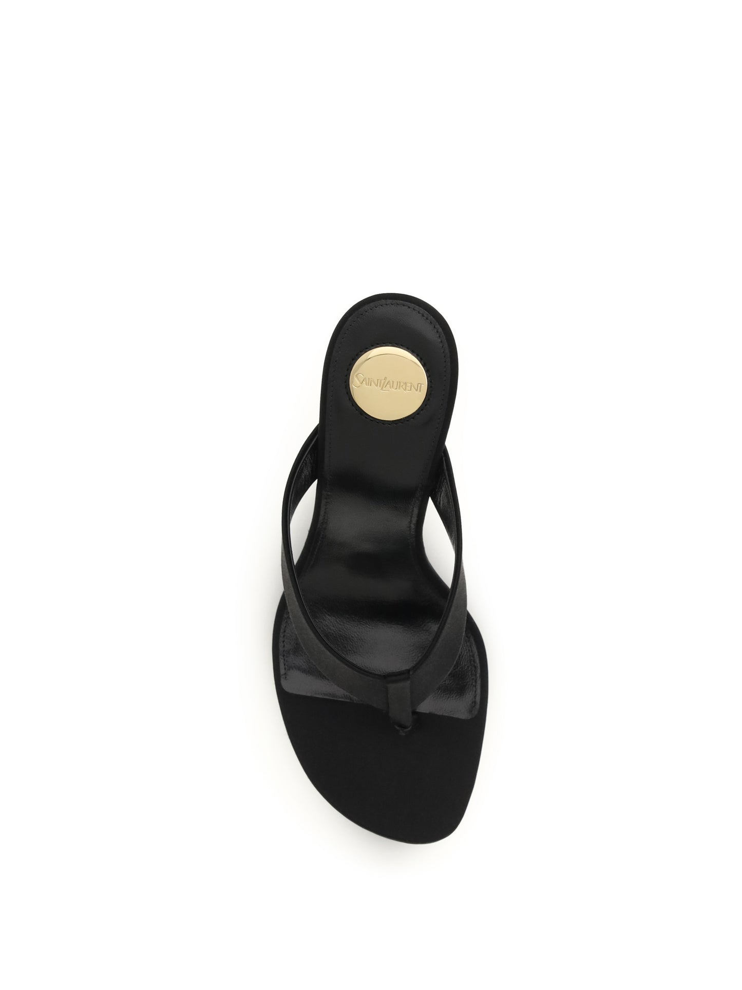 SAINT LAURENT Opyum crepe satin Sandals