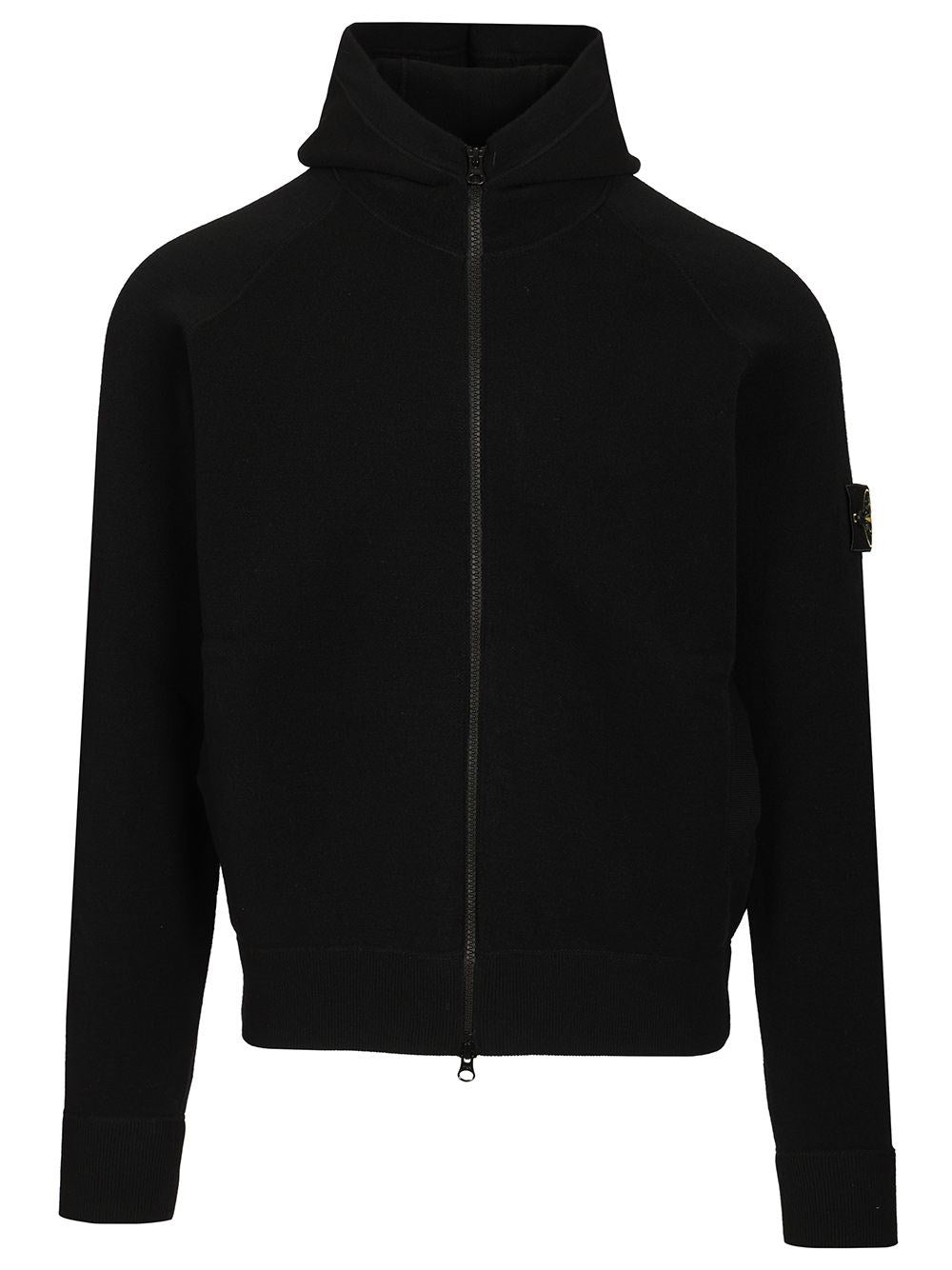 Stone Island Crew Neck Sweater - Black