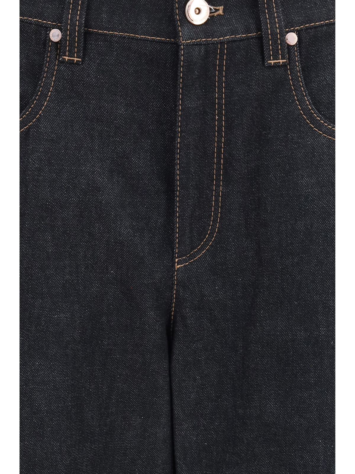 Brunello Cucinelli Straight-leg denim Jeans - Black