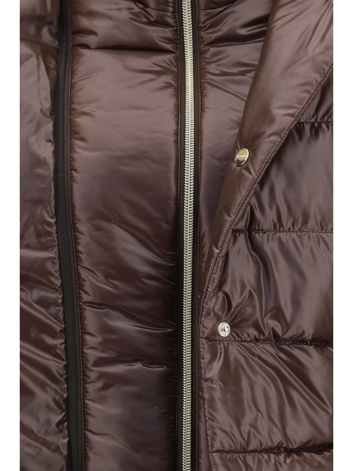 Herno High-neck padded Jacket - Fondente