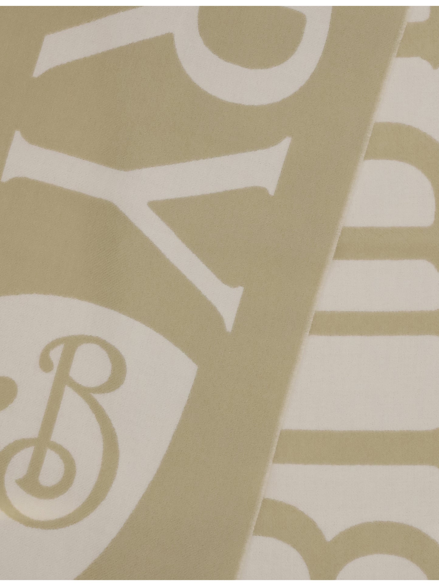 BURBERRY Logo wool Scarf