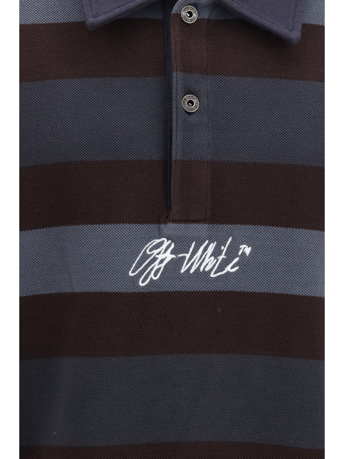 Off-White Stroke Polo Shirt - Multicolor