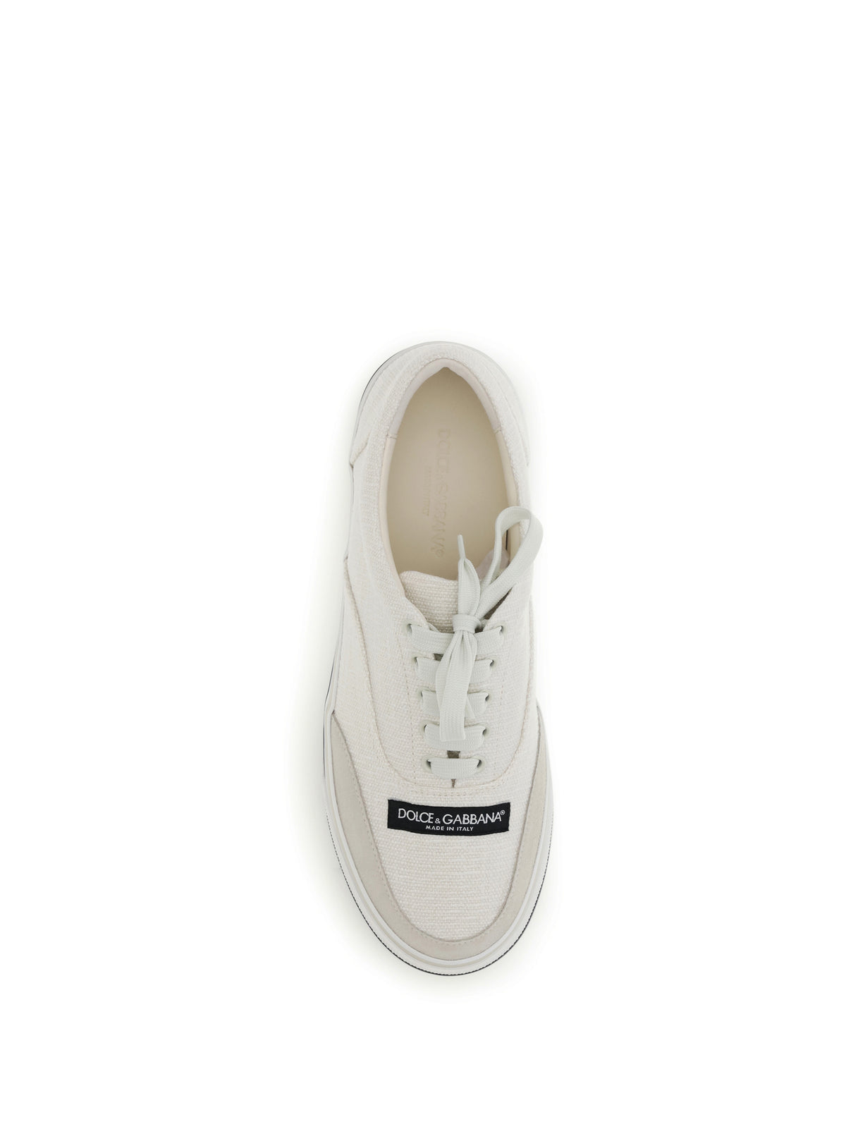 Dolce & Gabbana DG Sailing linen Sneakers - White/Gesso