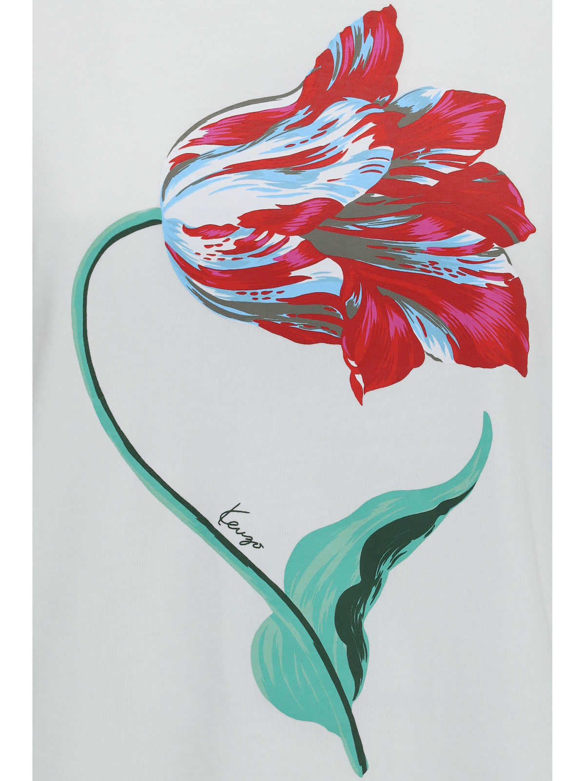 Kenzo Kenzo Tulip cotton T-shirt - Off White