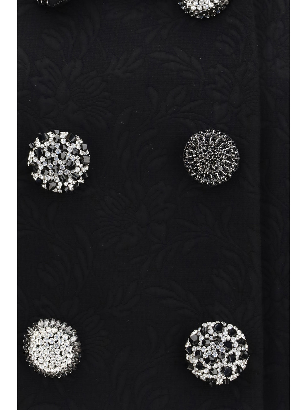 Dries Van Noten Cropped Jacket with jewel buttons - Black