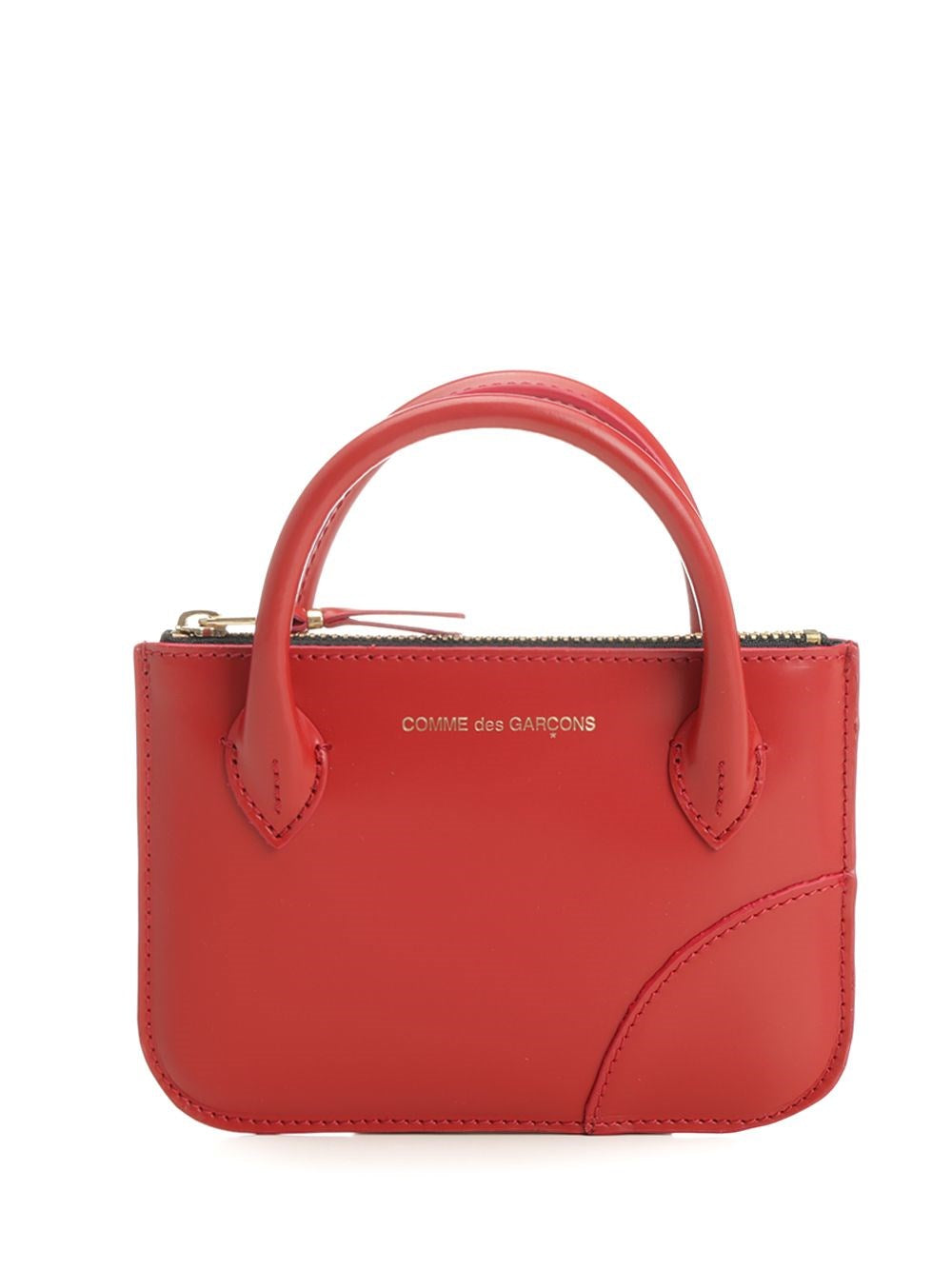 Comme Des Garcons Wallet "Handles" Coin Purse - Red