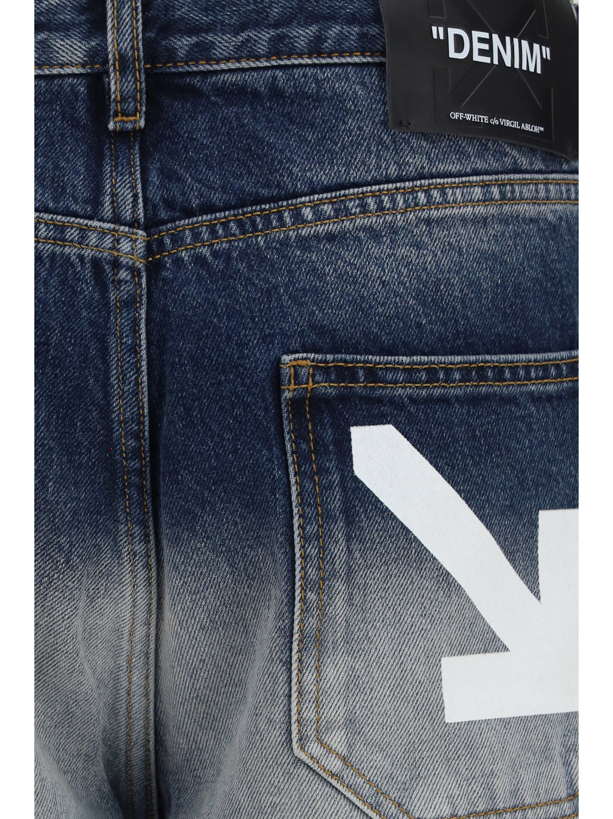 Off-White Half Arrow Jeans - Ombre Bleach Blue