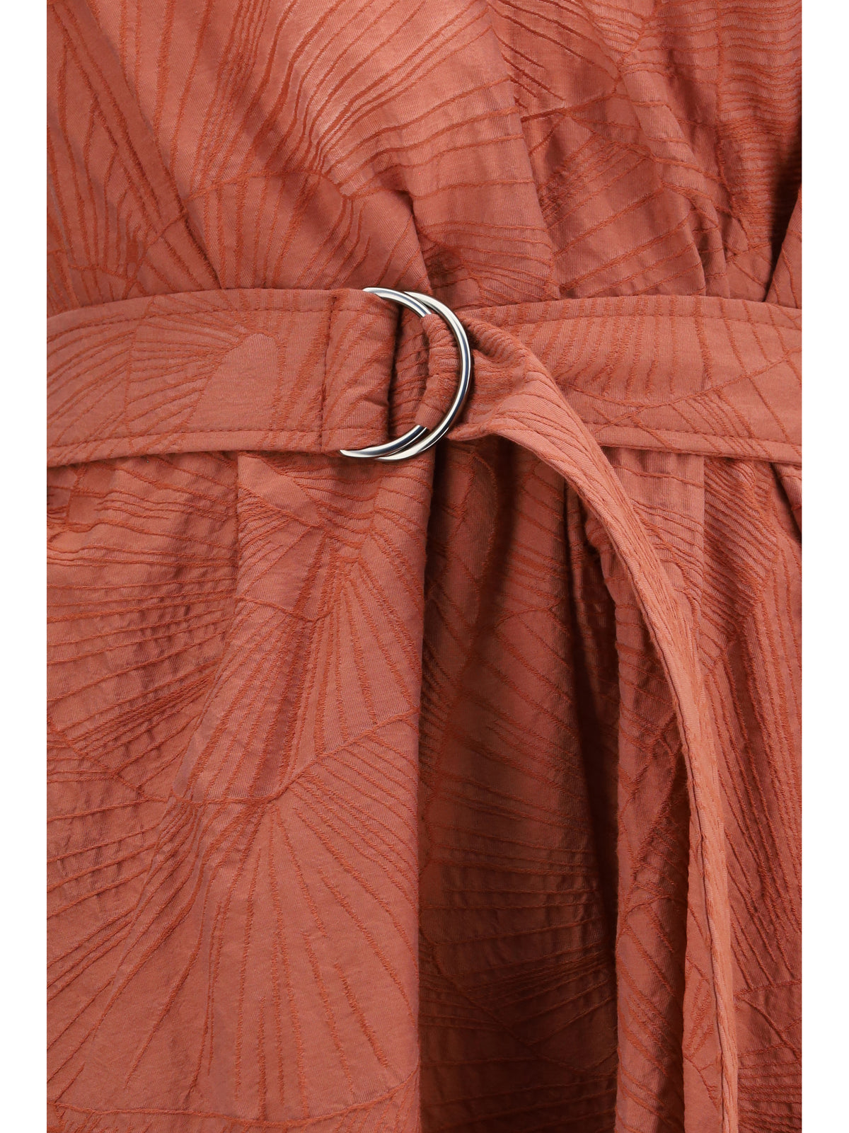 Brunello Cucinelli Midi Dress with floral motif - Orange Flame