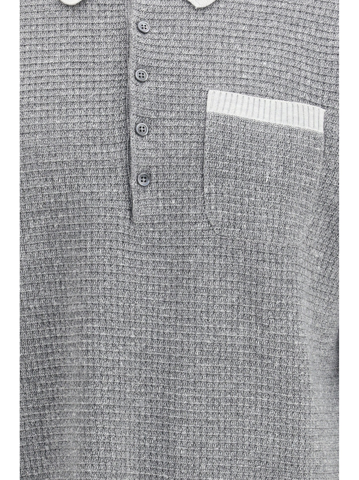 THOM BROWNE Knitted polo Shirt