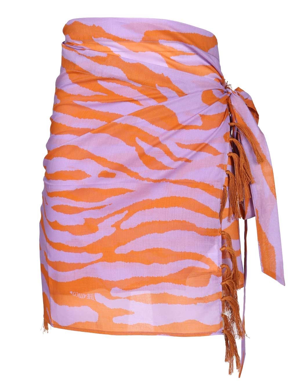 The Attico Animal Print Pareo - Multi