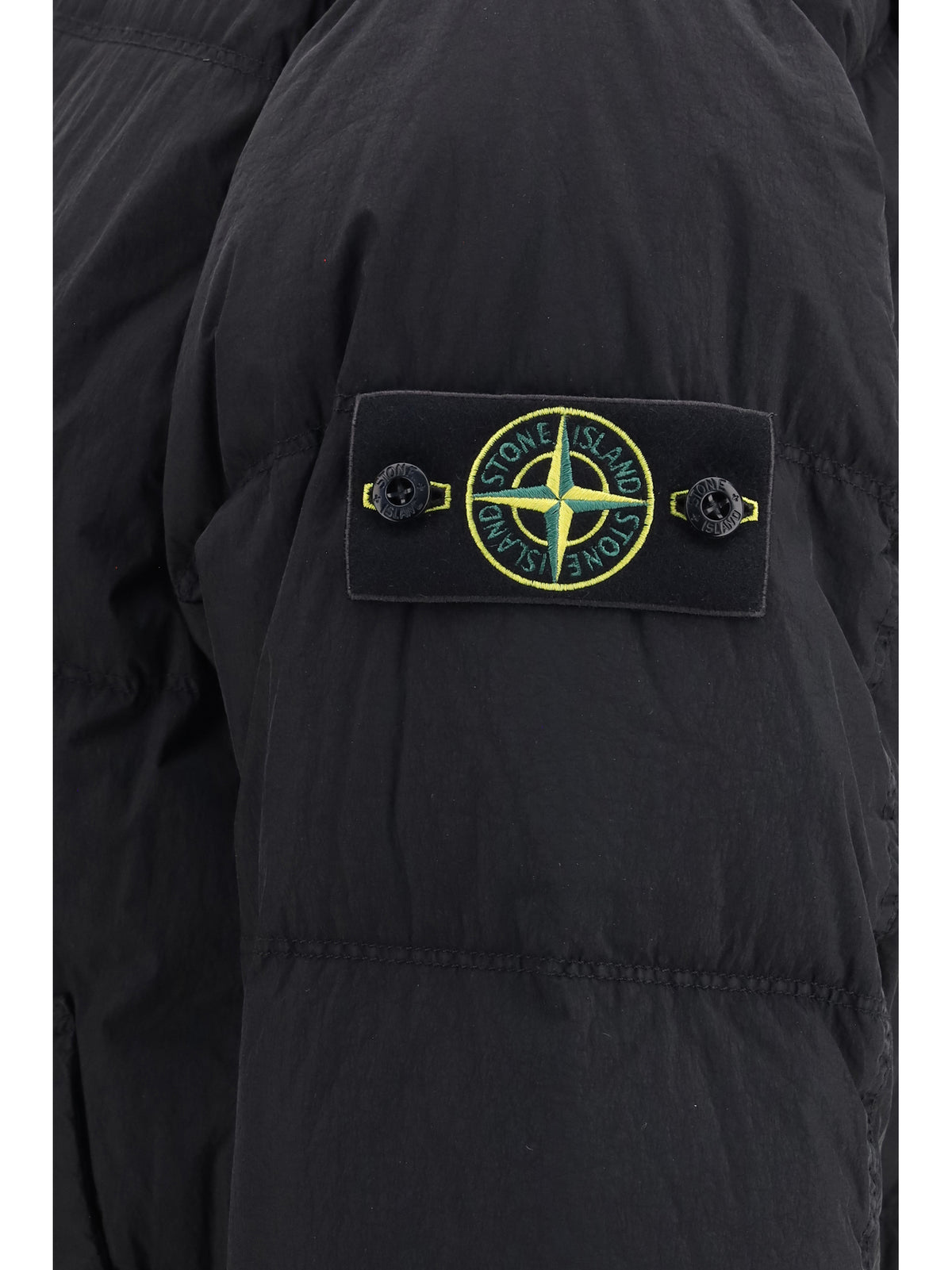 Stone Island Crinkle Reps NY Down Jacket - Black