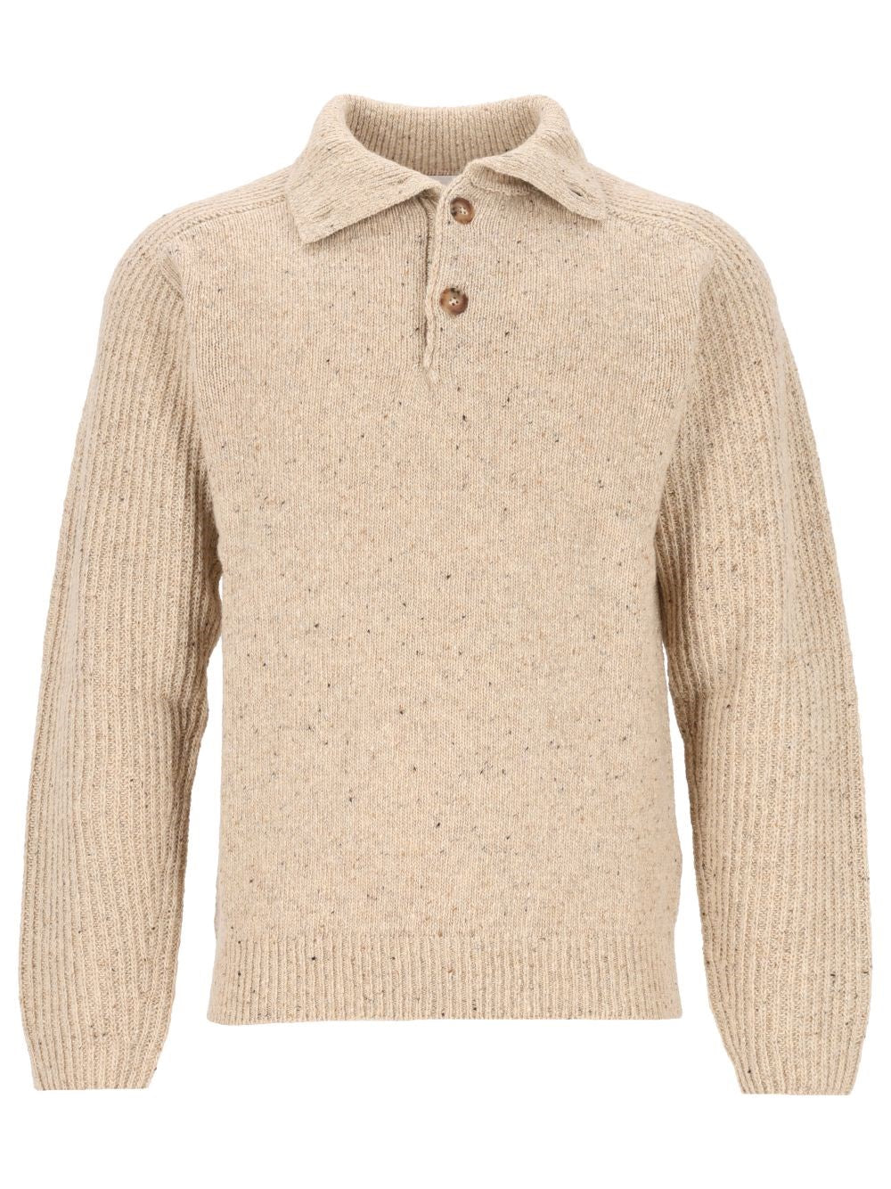 Marant "Ken-Gb" Polo Sweater - Beige