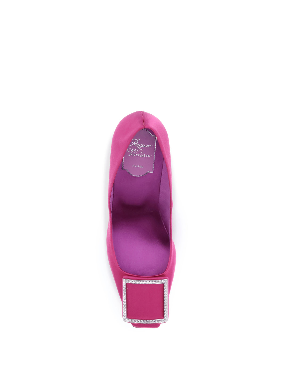 Roger Vivier Satin Trompette Pumps - Fuxia Medium