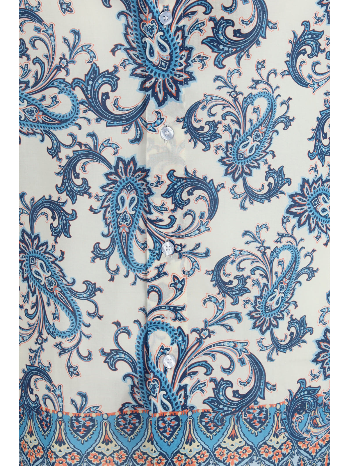 Etro Cotton Shirt with floral and paisley motif - X0880