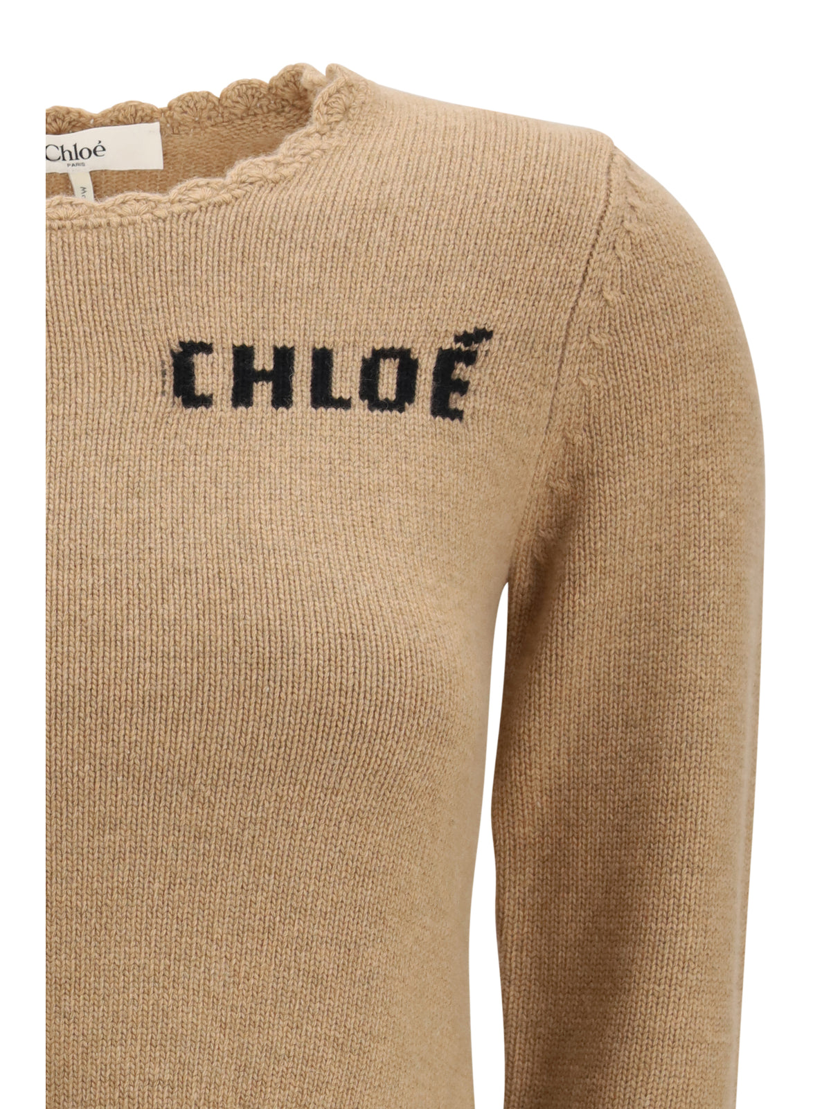 Chloé Logo Sweater - Bleached Brown