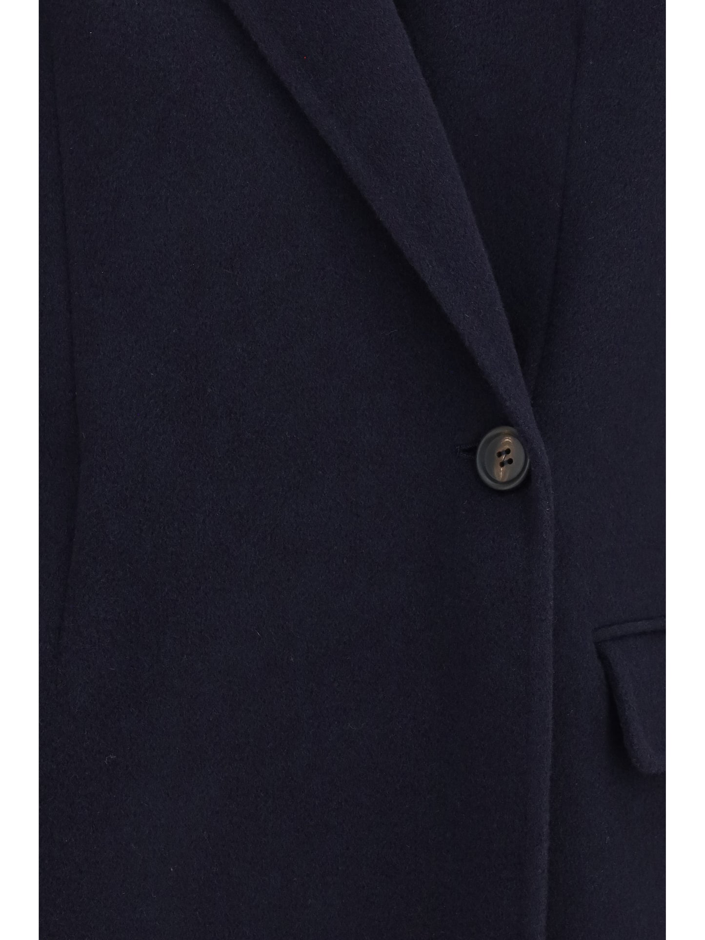 Brunello Cucinelli Single-breasted wool and cashmere Jacket - Blue