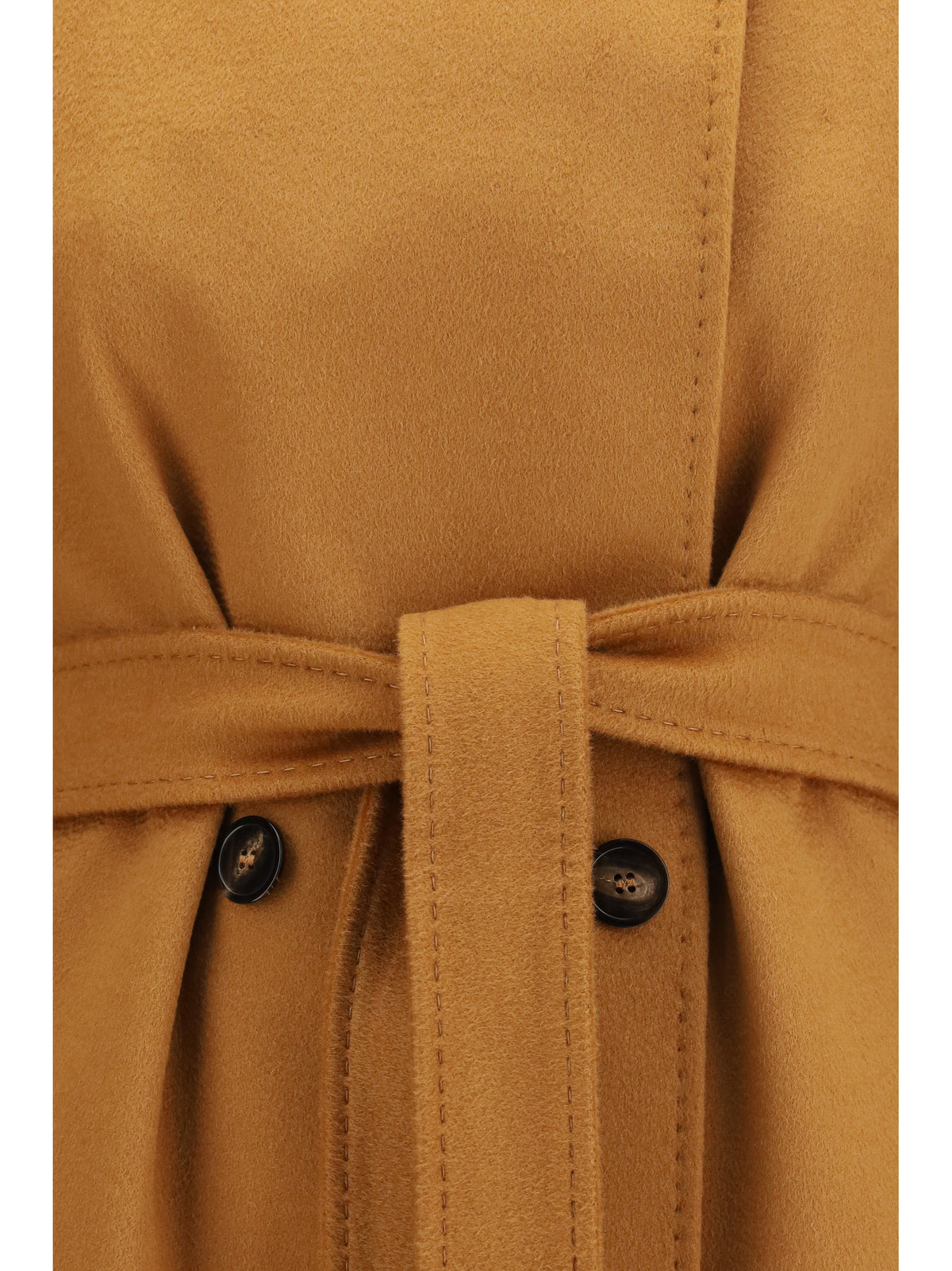 Max Mara Studio Double breasted wool Coat - Caramello