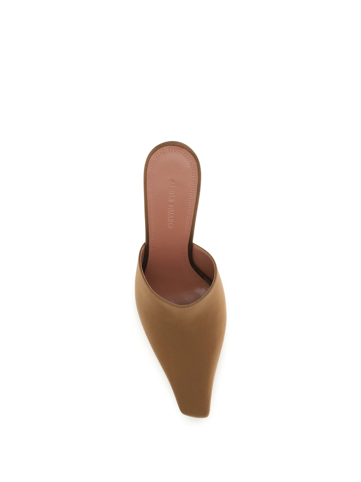 Amina Muaddi Jamie Mules Sandals - Mocha