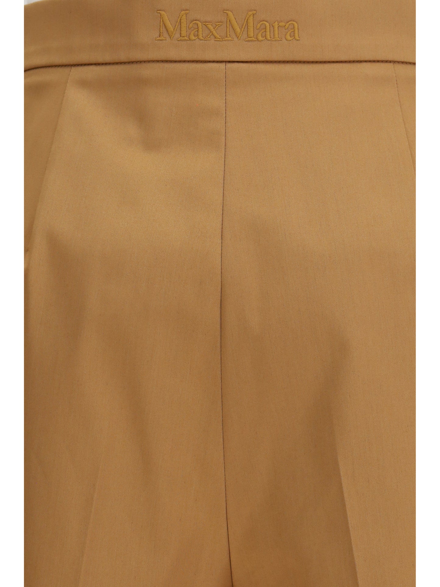 MAX MARA Stretch cotton satin Shorts