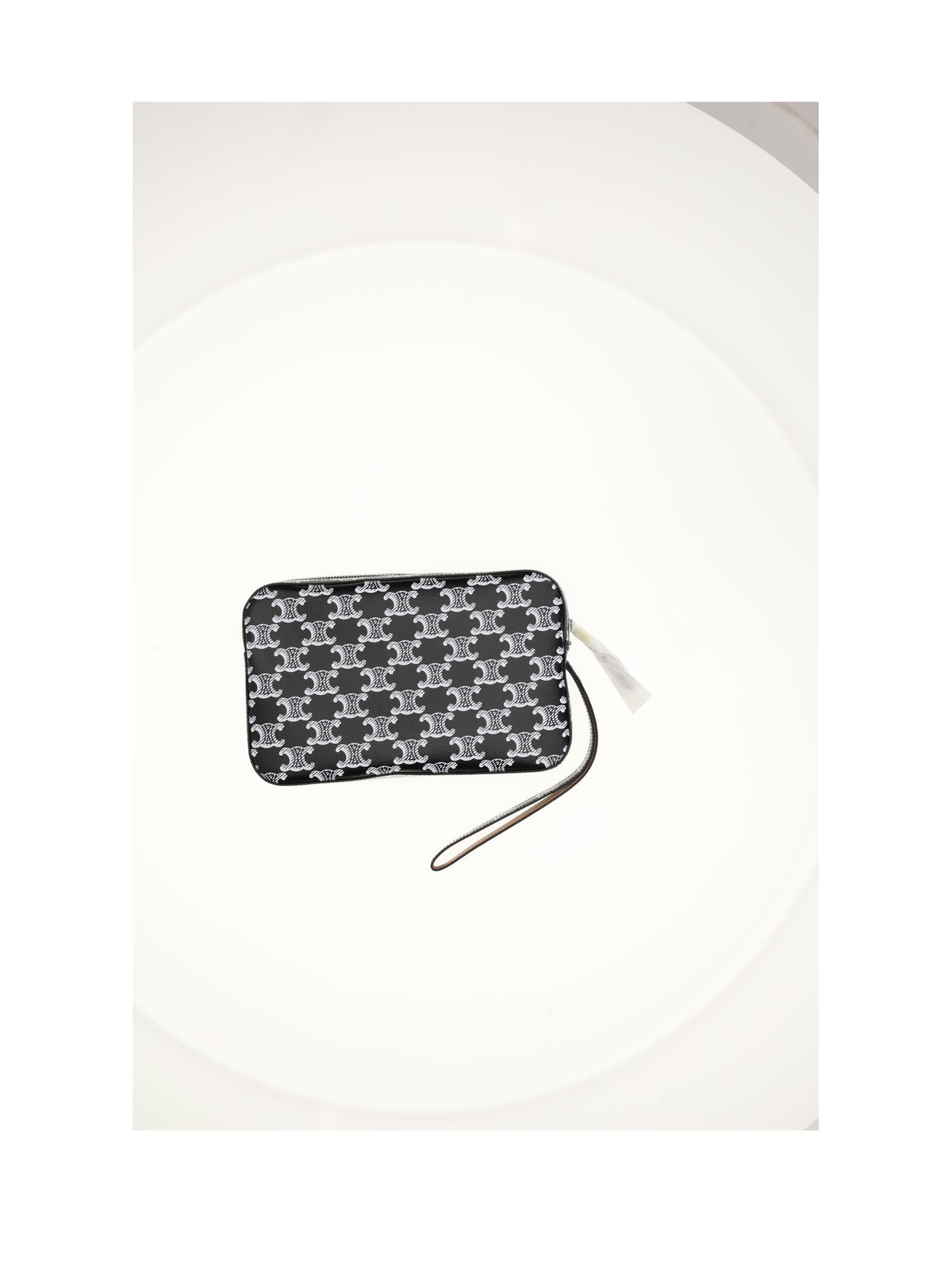 Celine POUCH WITH STRAP - Black & White