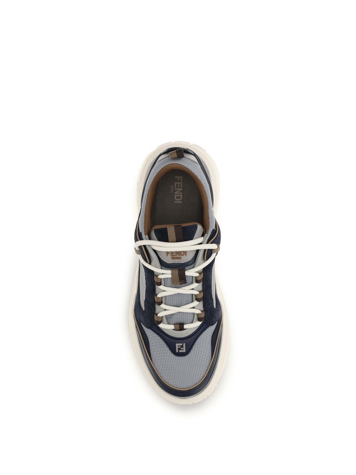 Fendi Force Sneakers - Blueb+Vap.Grey+Tabac