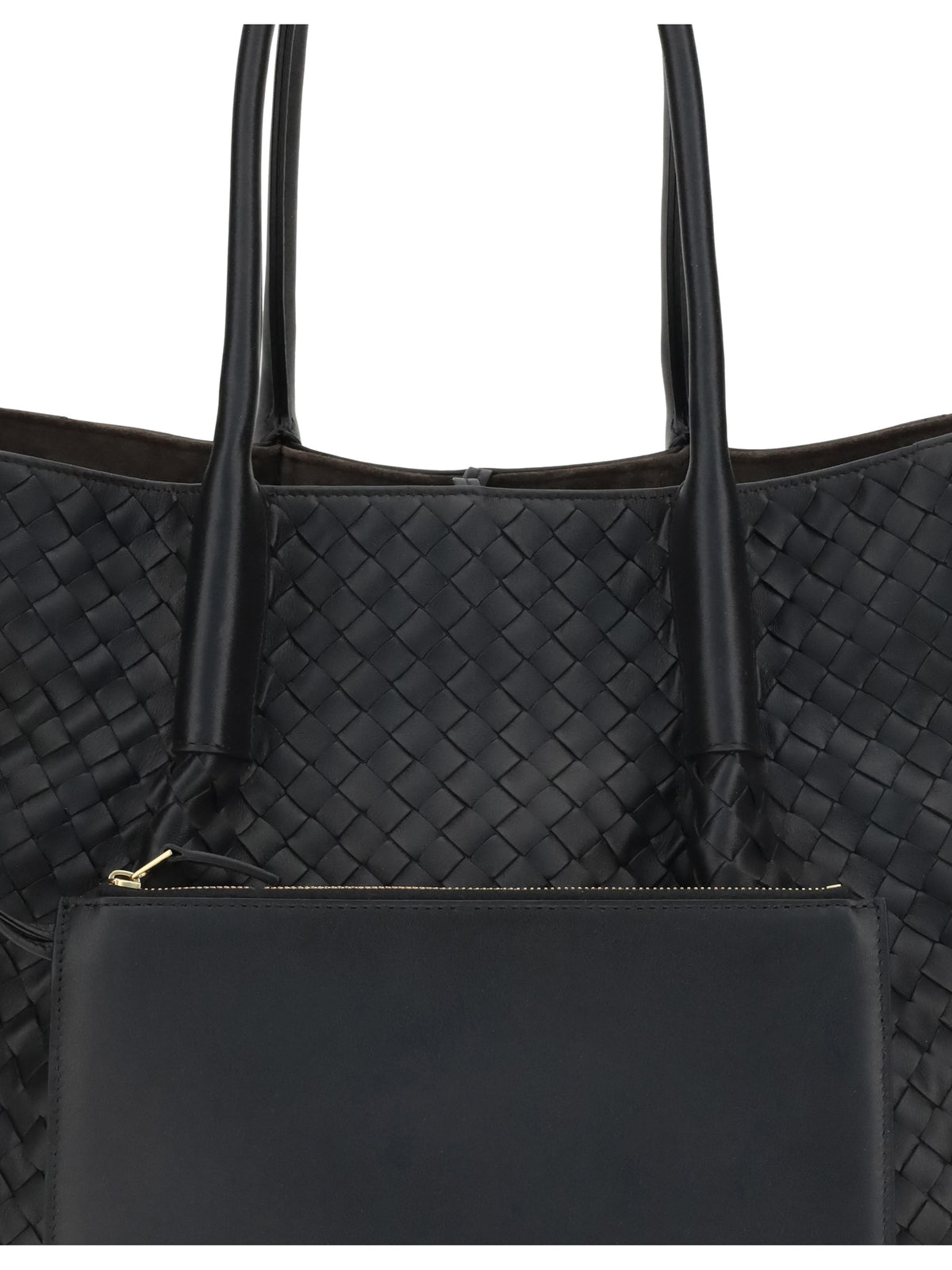 Bottega Veneta Pinacoteca Tote Bag - Black/Fondant-M Br