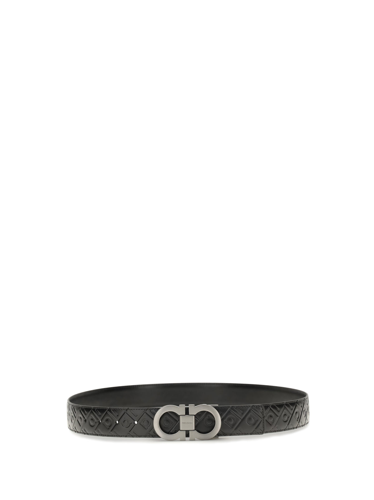 Ferragamo Reversible leather Gancini Belt - Black