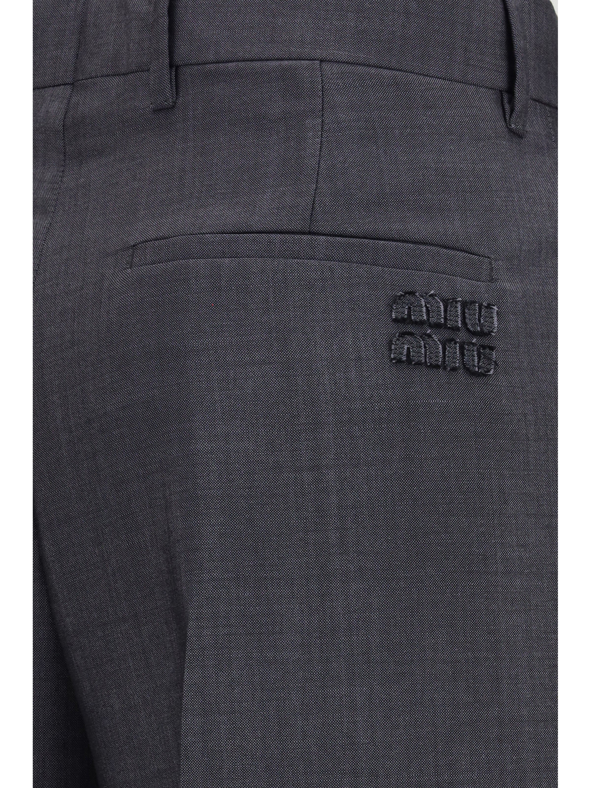 Miu Miu Kid mohair Pants - Anthracite