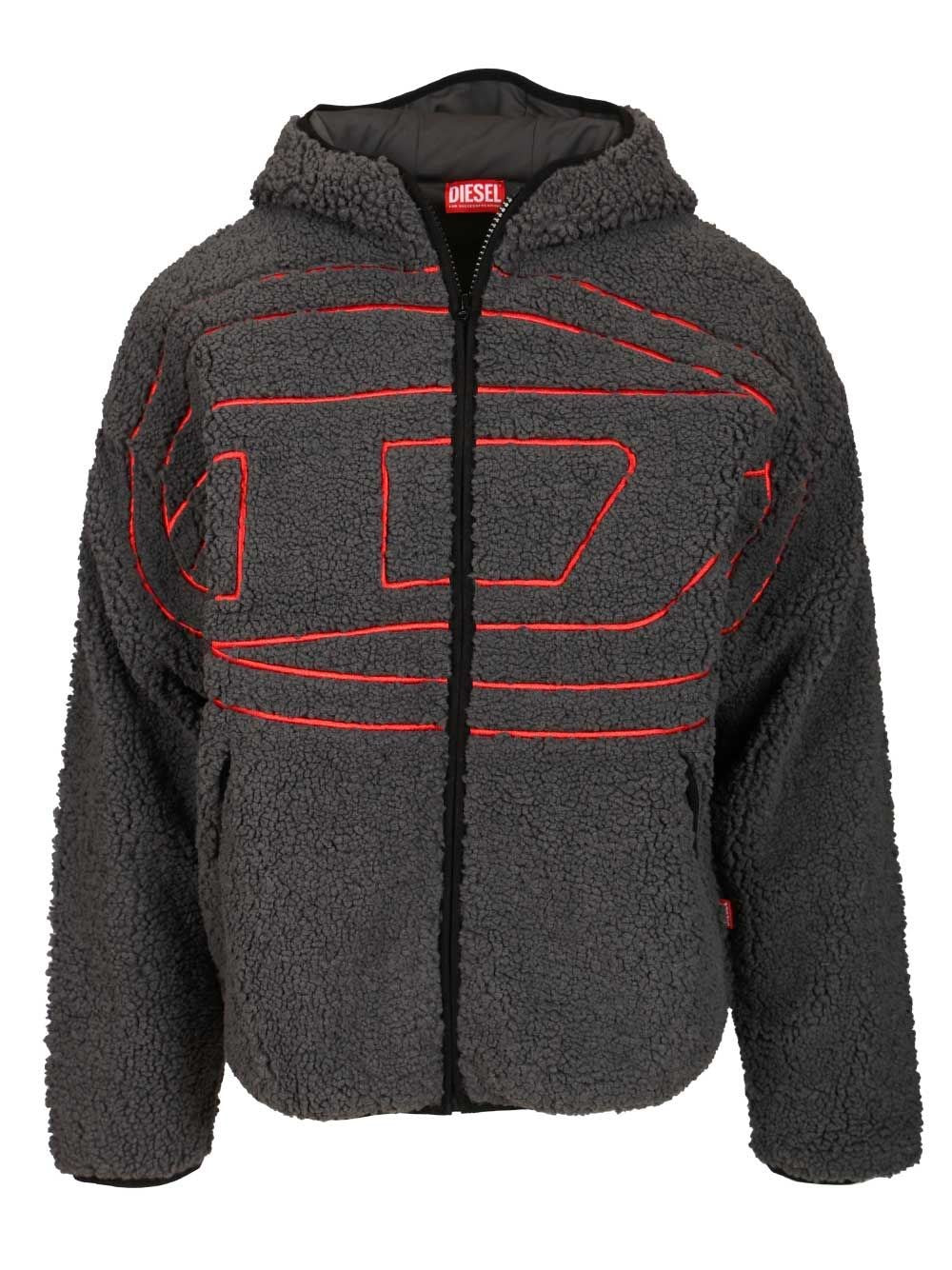 Diesel Teddy Hoodie "S-Zat" - Black