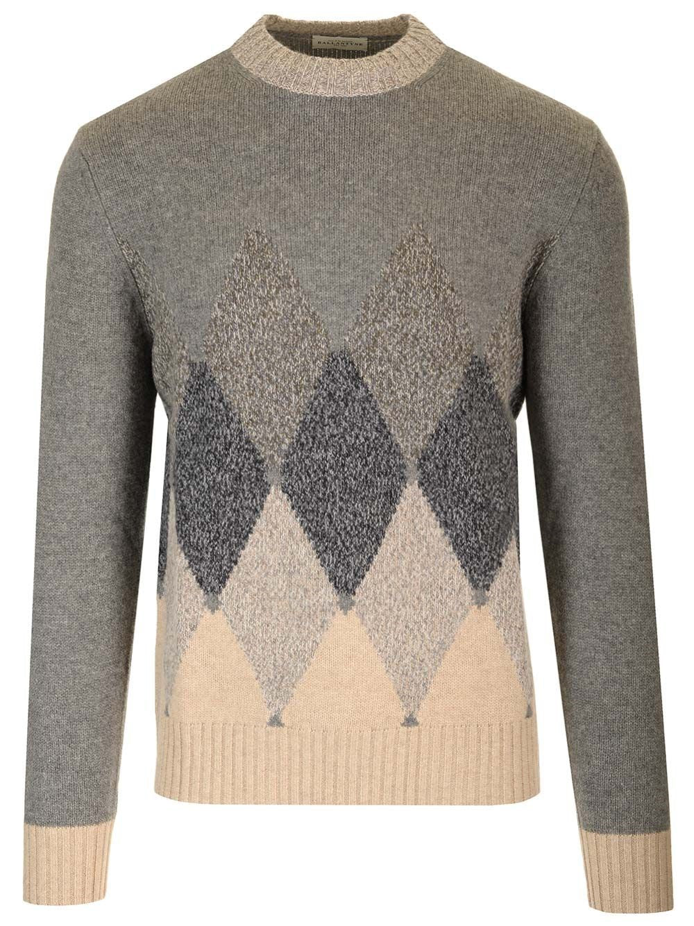 Ballantyne Diamond Jersey - Grey
