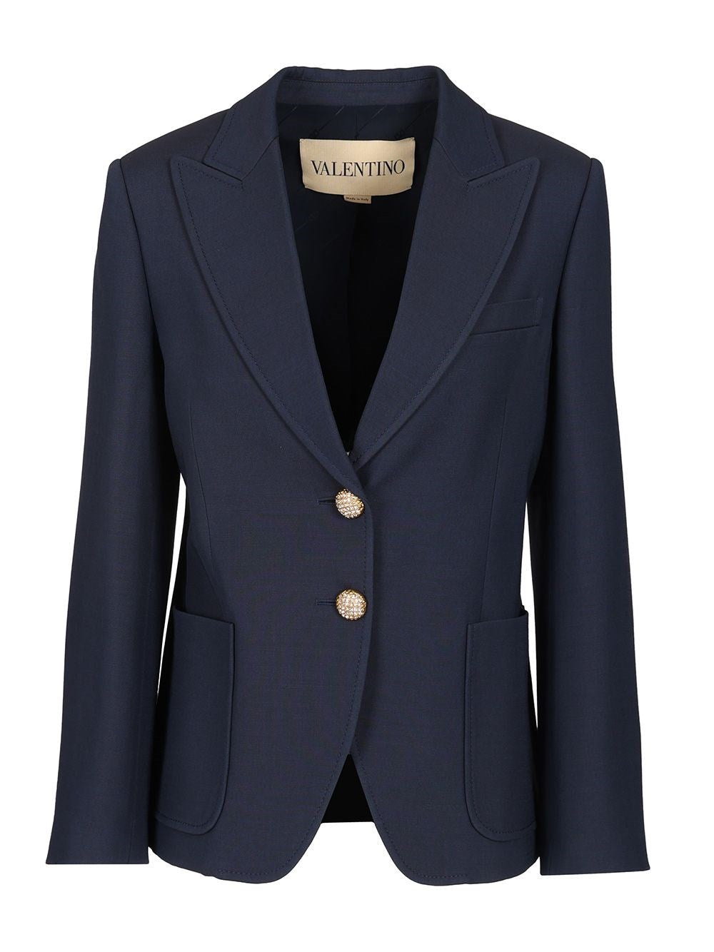 Valentino Garavani Crepe Couture Blazer - Blue