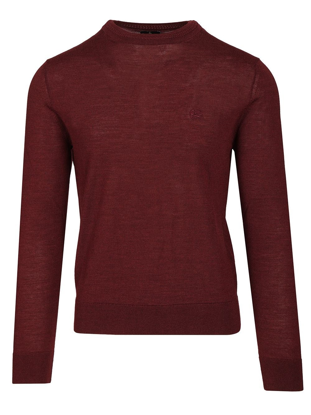 Etro Wool And Silk Sweater - Bordeaux