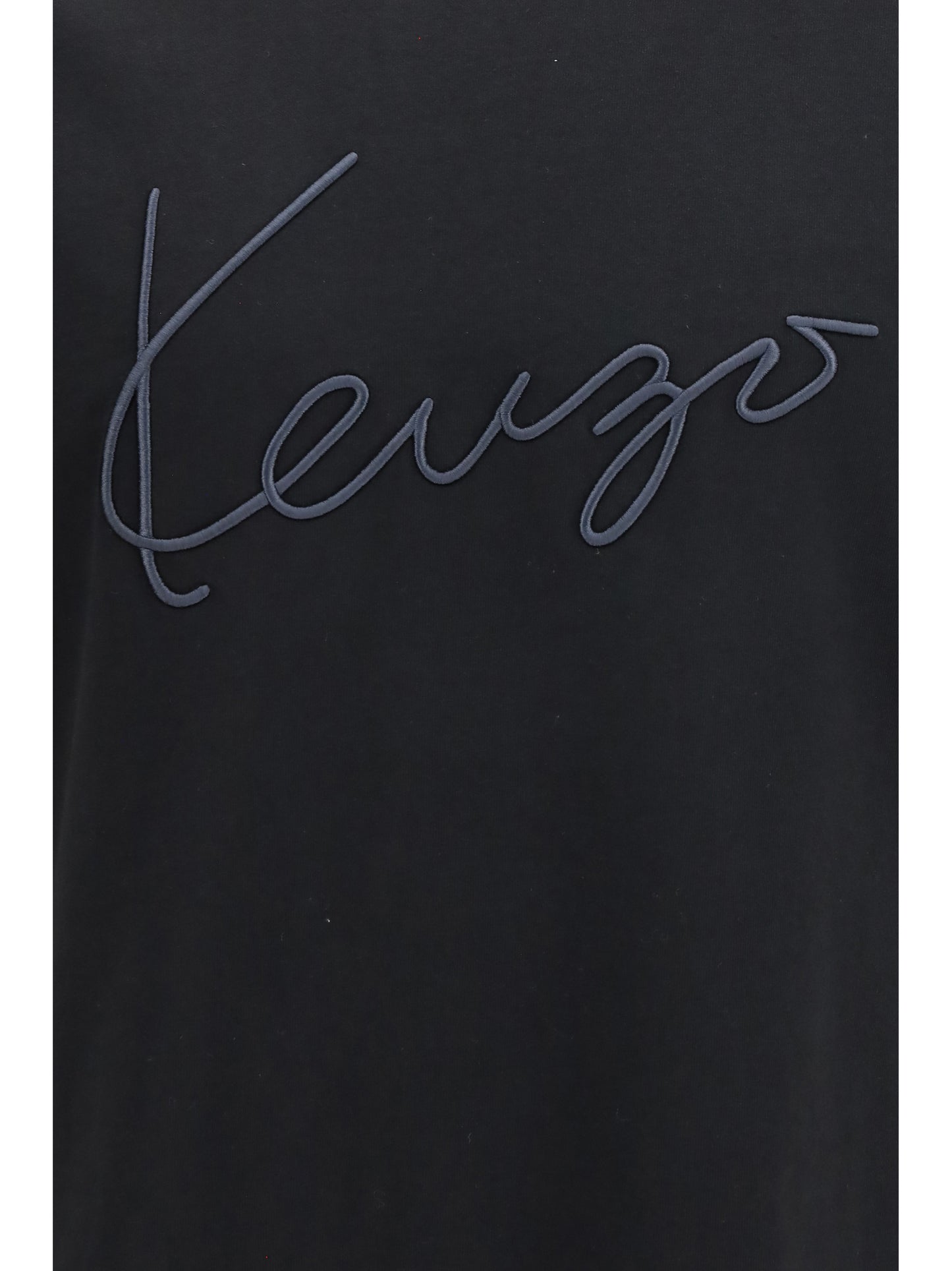 Kenzo Embroidered signature cotton T-shirt - Black