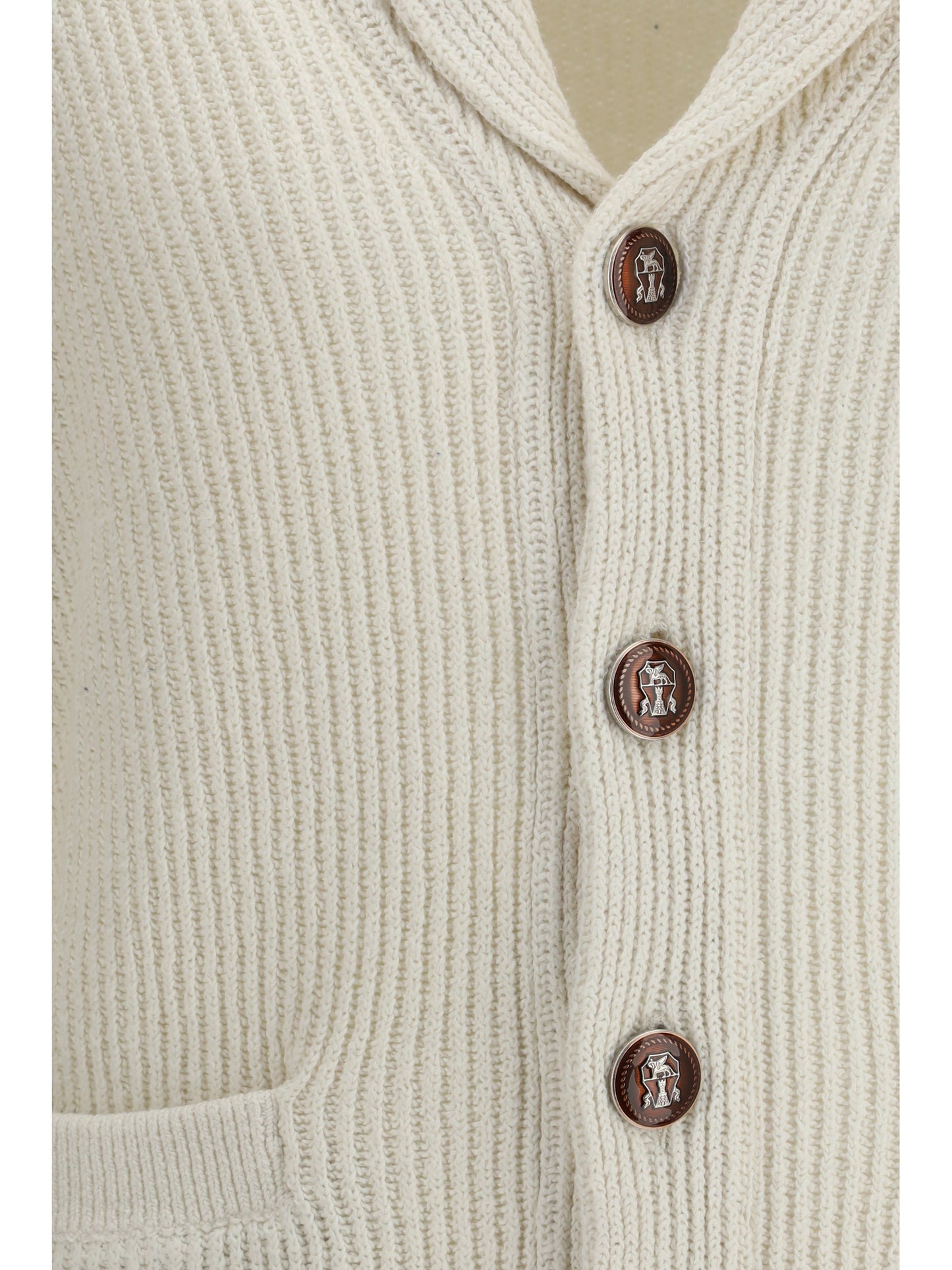 Brunello Cucinelli Ribbed Cardigan - Panama