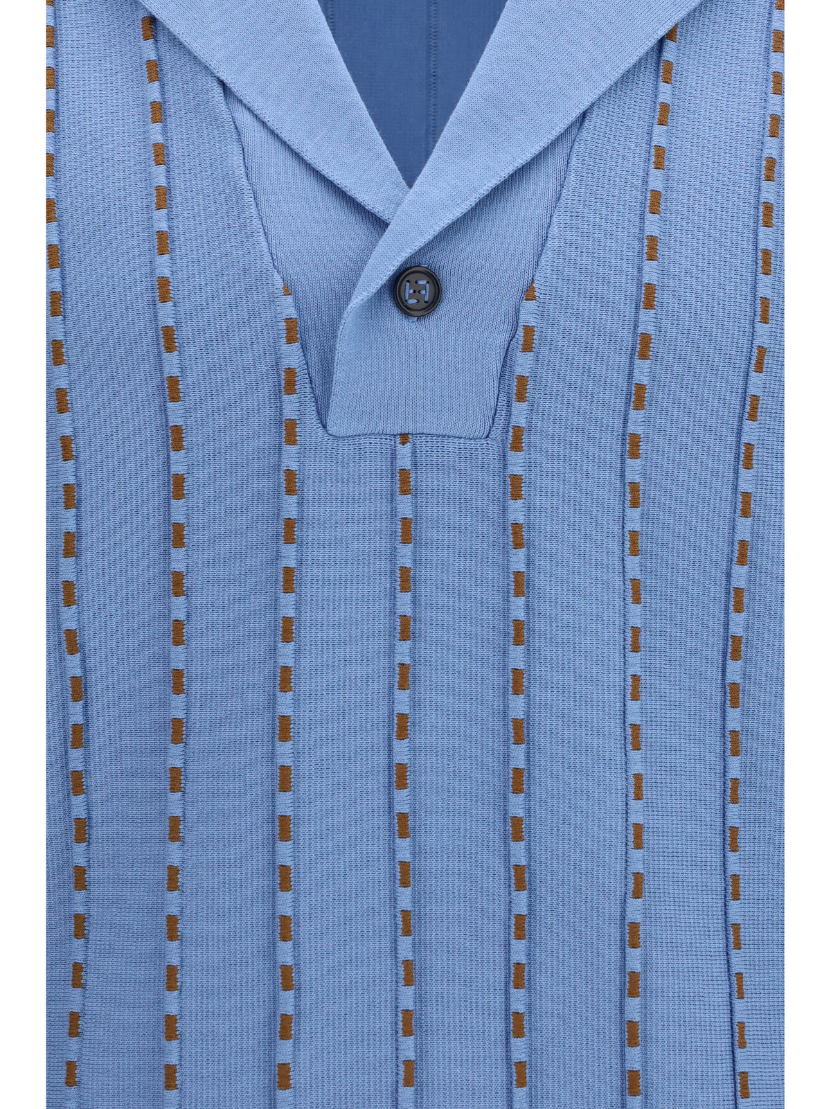 Fendi Trompe-l'œil Selleria knit Sweater - Jeans+Tabacco