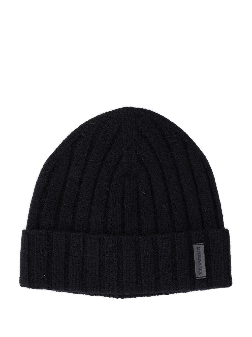 Emporio Armani Beanie Hat - Black