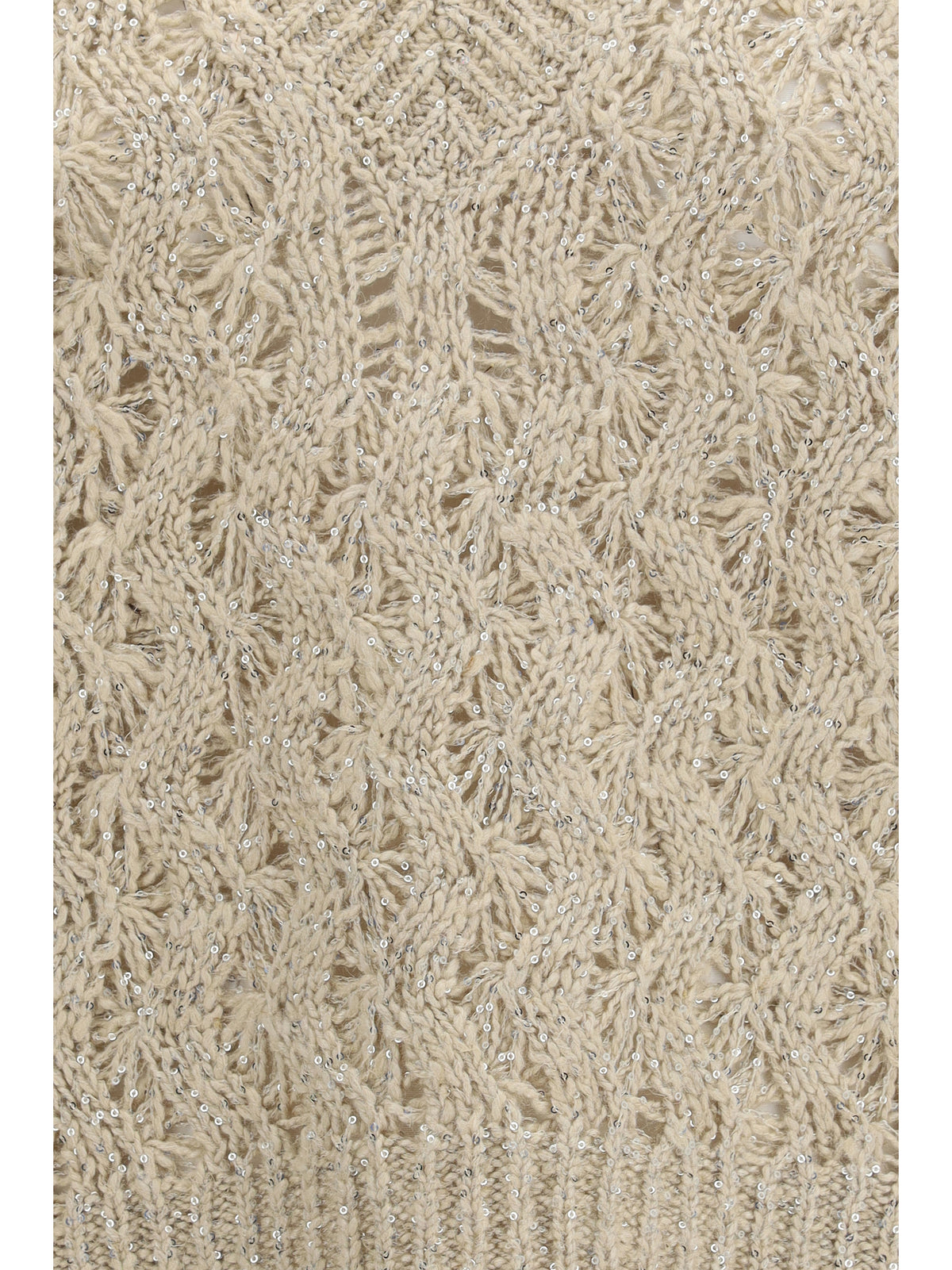 Brunello Cucinelli Silk blend sequined Vest - Biondo+Stracciatella