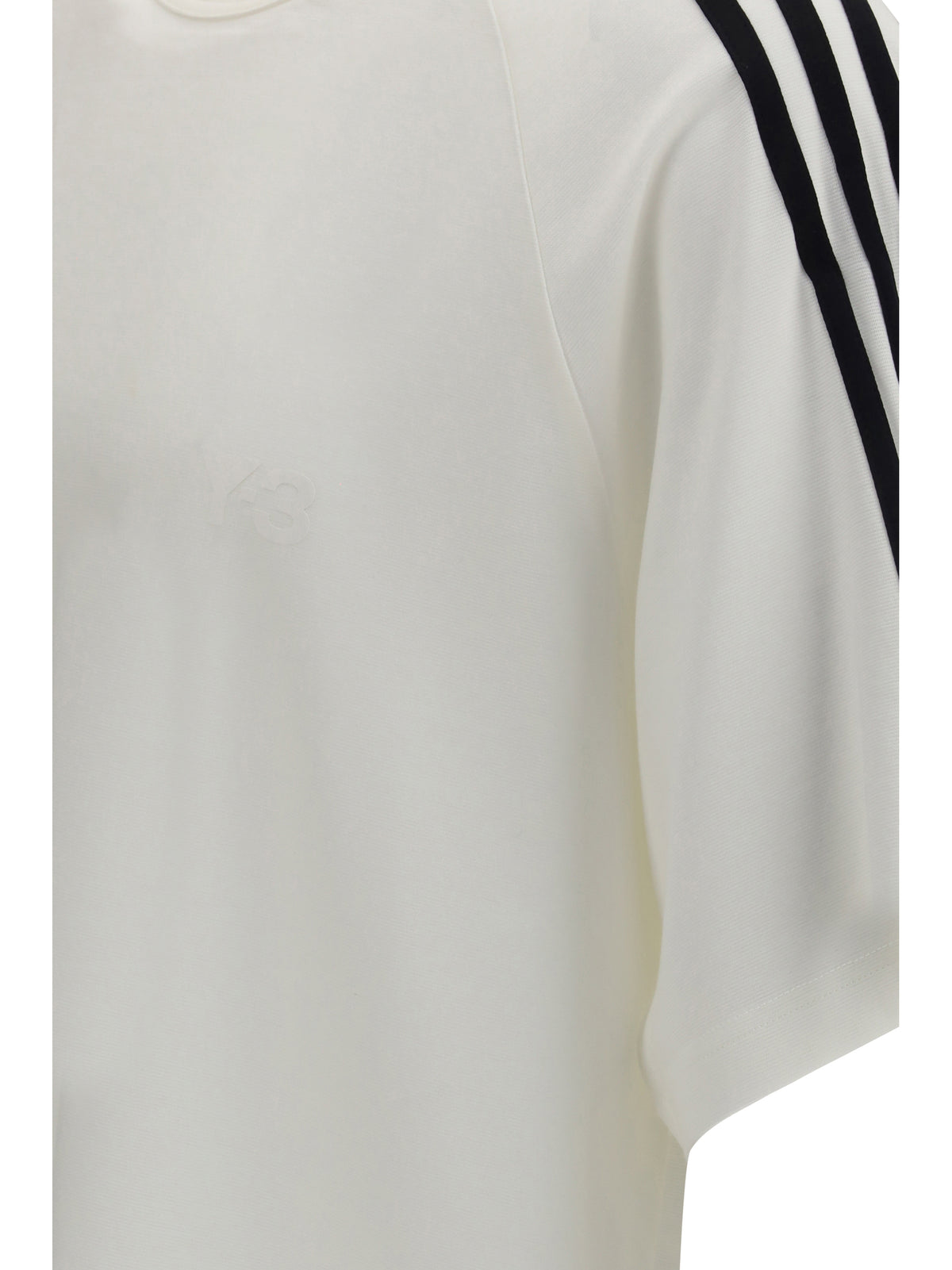 Y-3 Short Sleeve 3-Stripes T-shirt - Cwhite