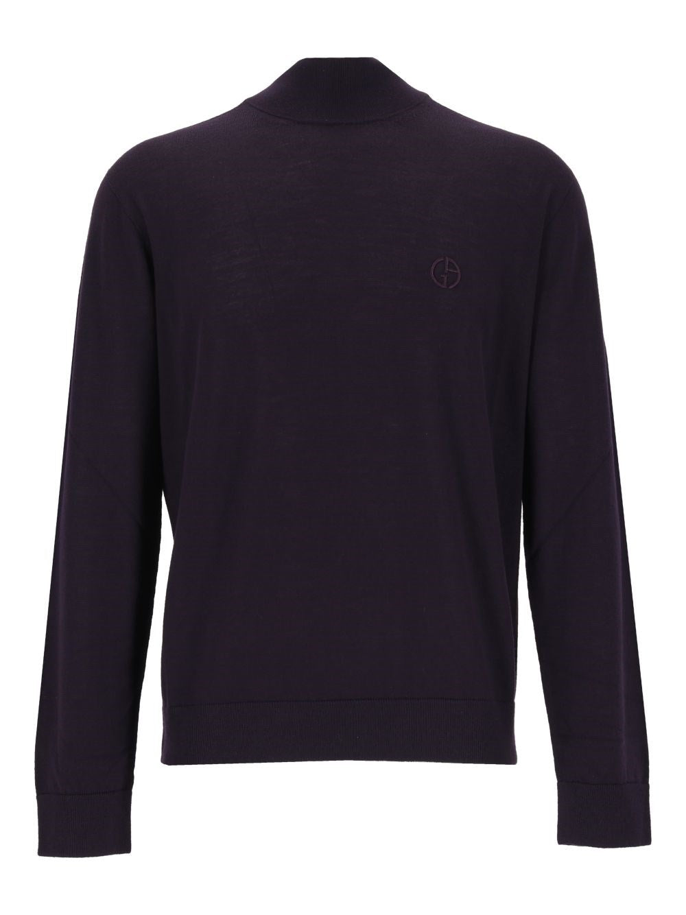Giorgio Armani Wool Turtleneck Sweater - Blue
