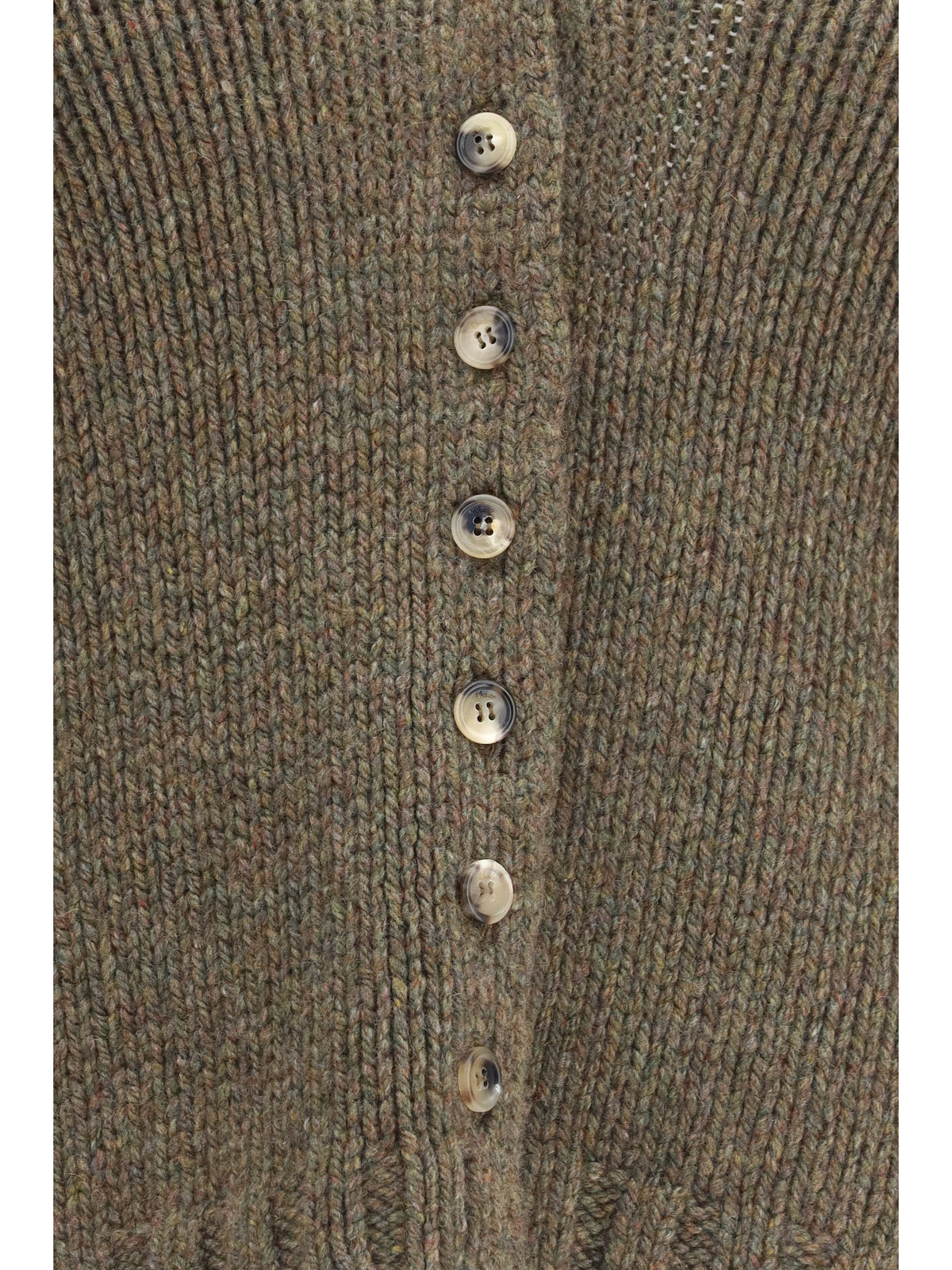 Khaite Axel V-Neck Cardigan - Artichoke