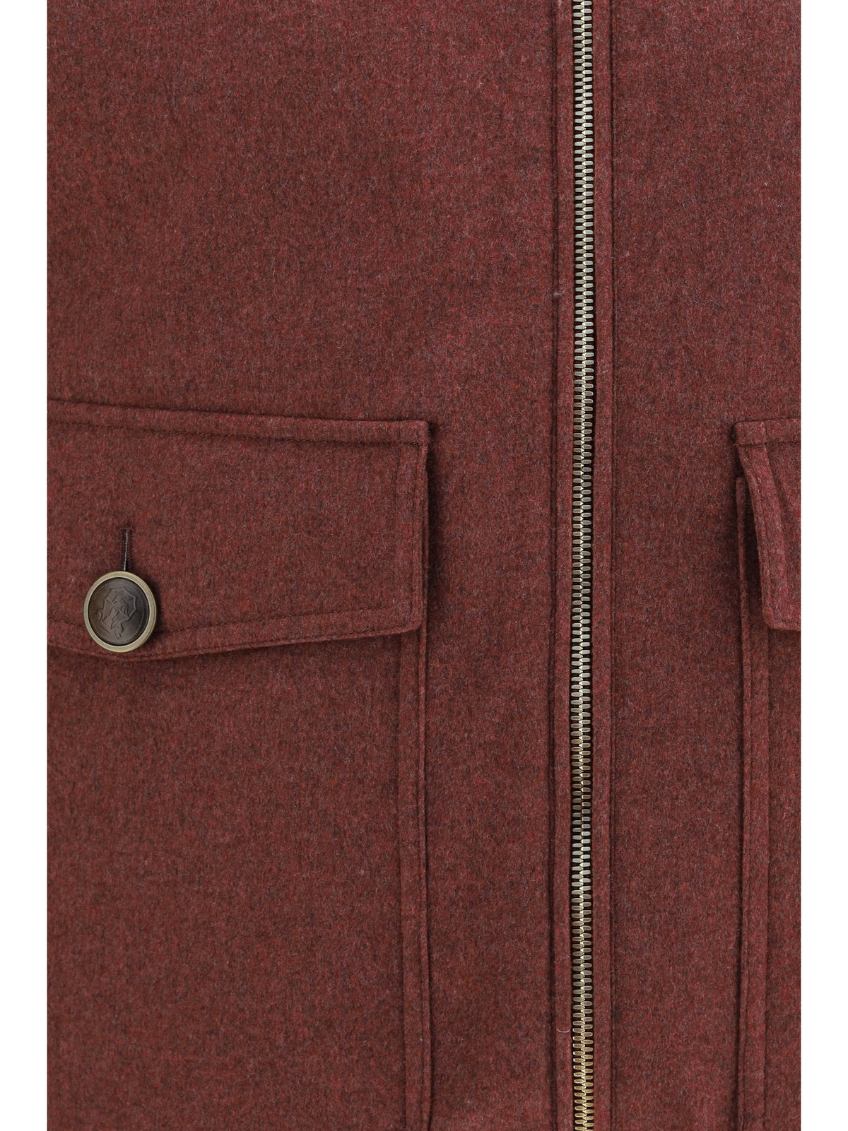 Brunello Cucinelli Wool Padded Vest - Lava