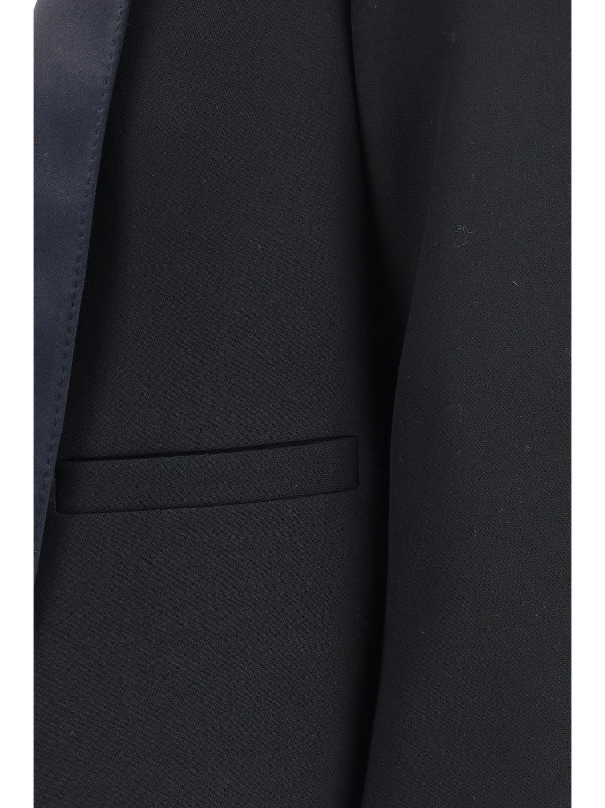 Tom Ford Cropped single-breasted Jacket - Black/Deep Blue Navy