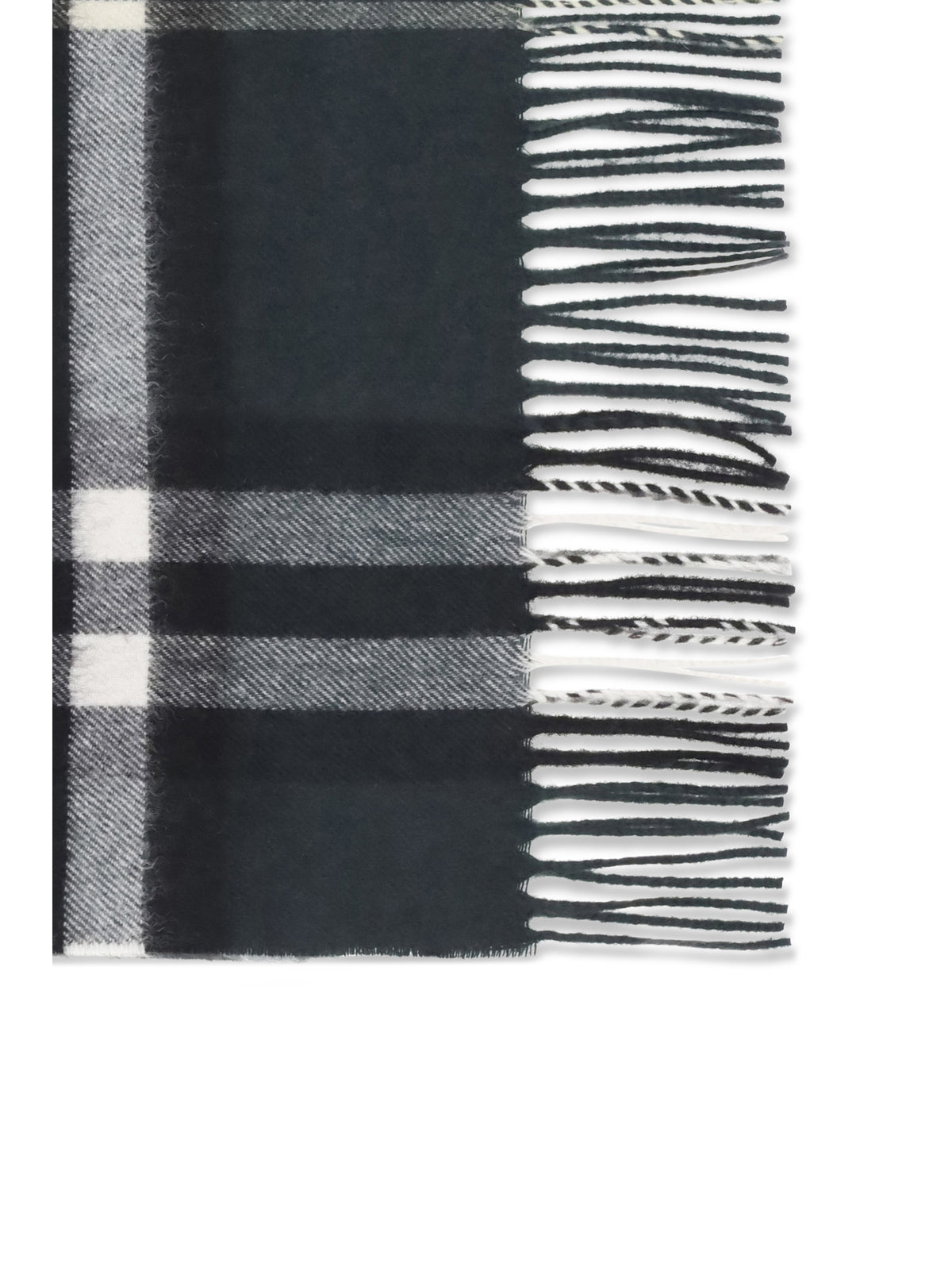 Burberry Cashmere Check Scarf - Anchor Green