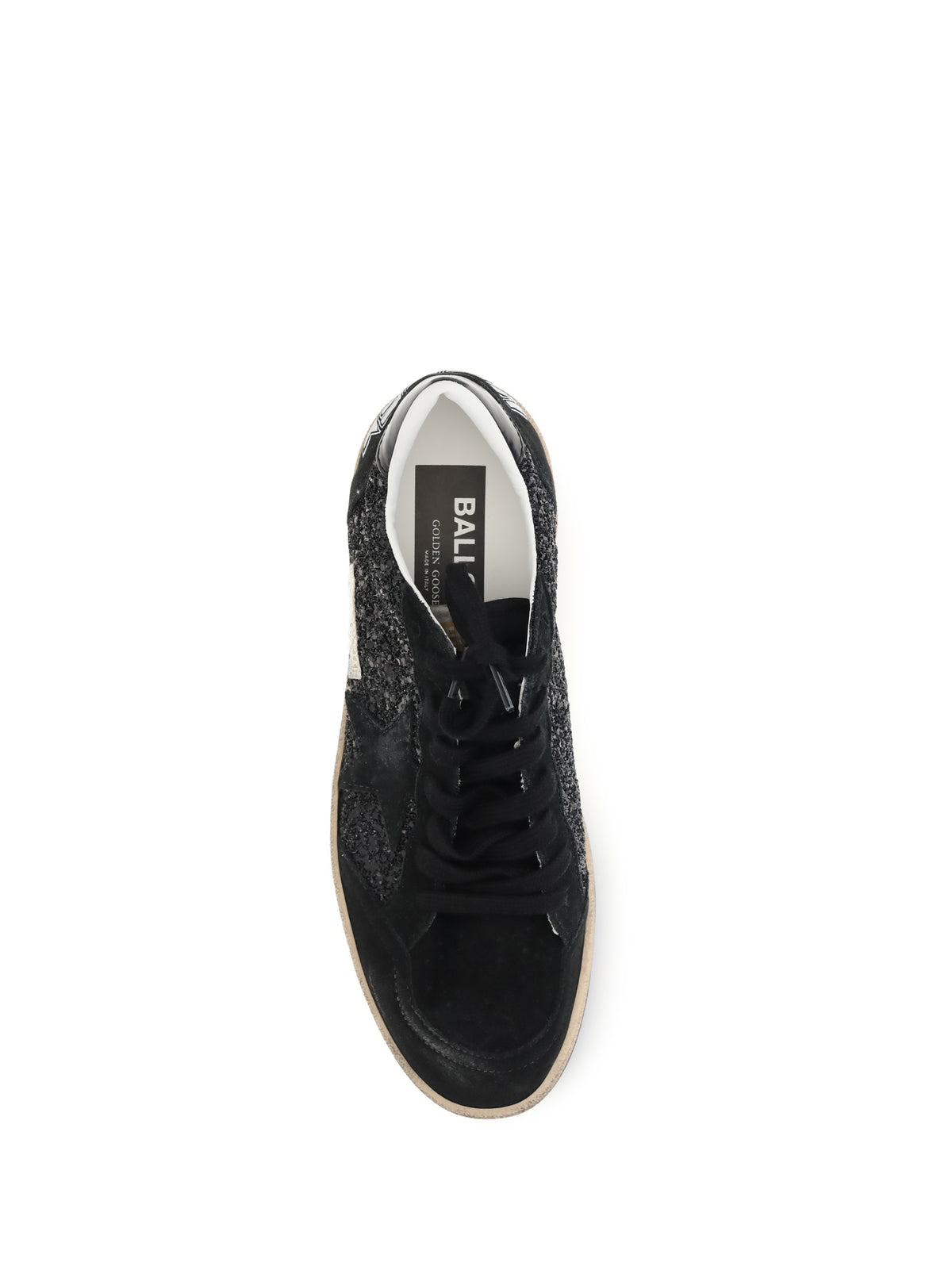 Golden Goose Ball Star Glitter Sneakers - Black