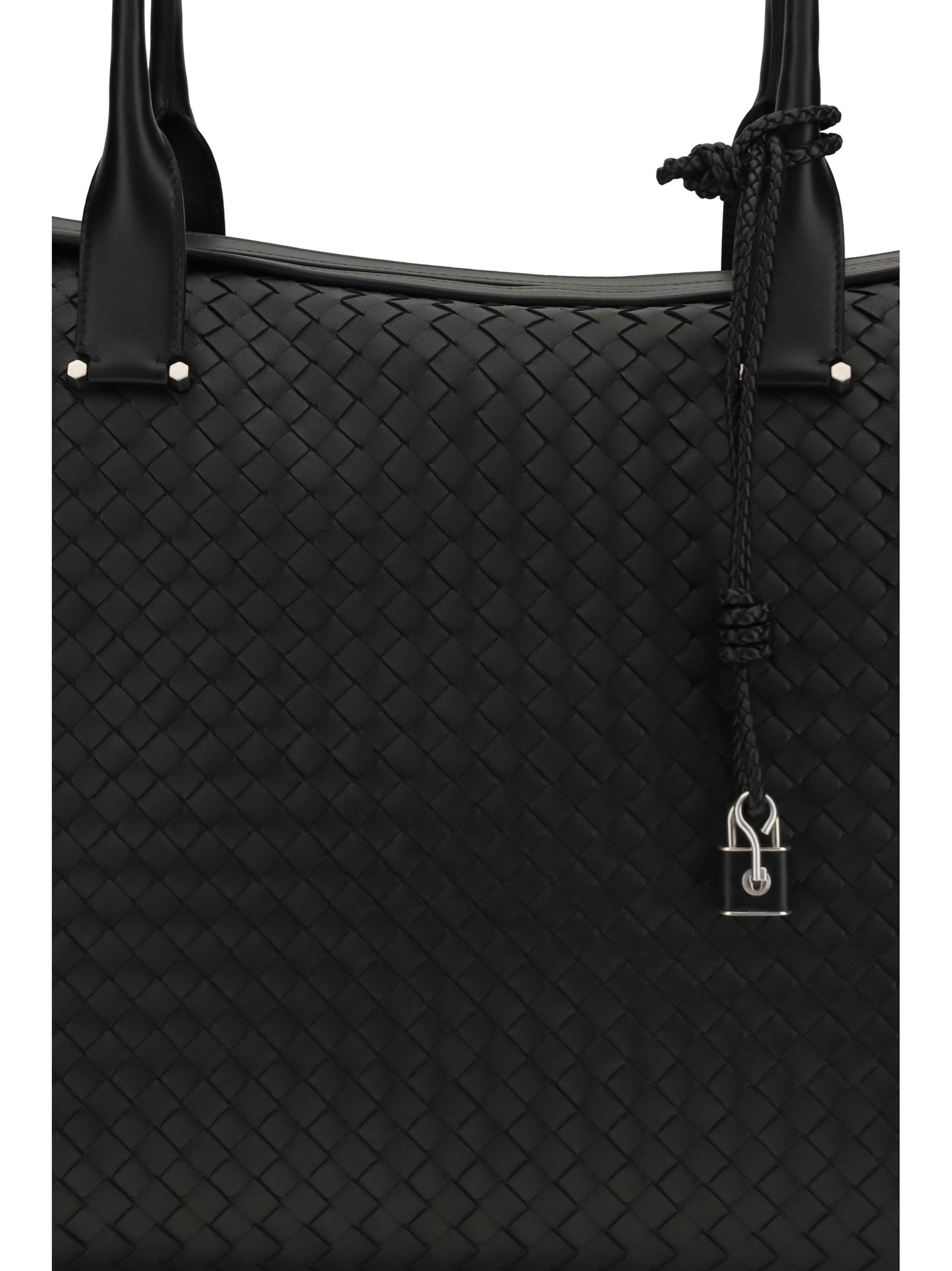 Bottega Veneta Duffels Travel Bag - Black-Silver