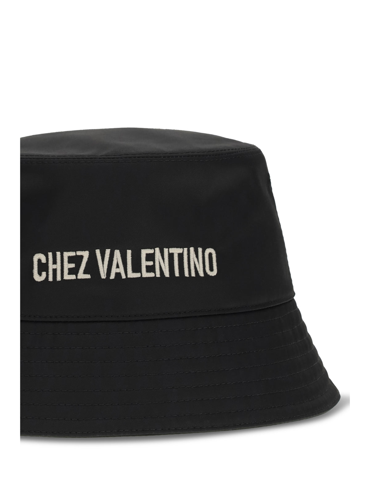 Valentino Garavani Chez Valentino Bucket Hat - Black/Burro